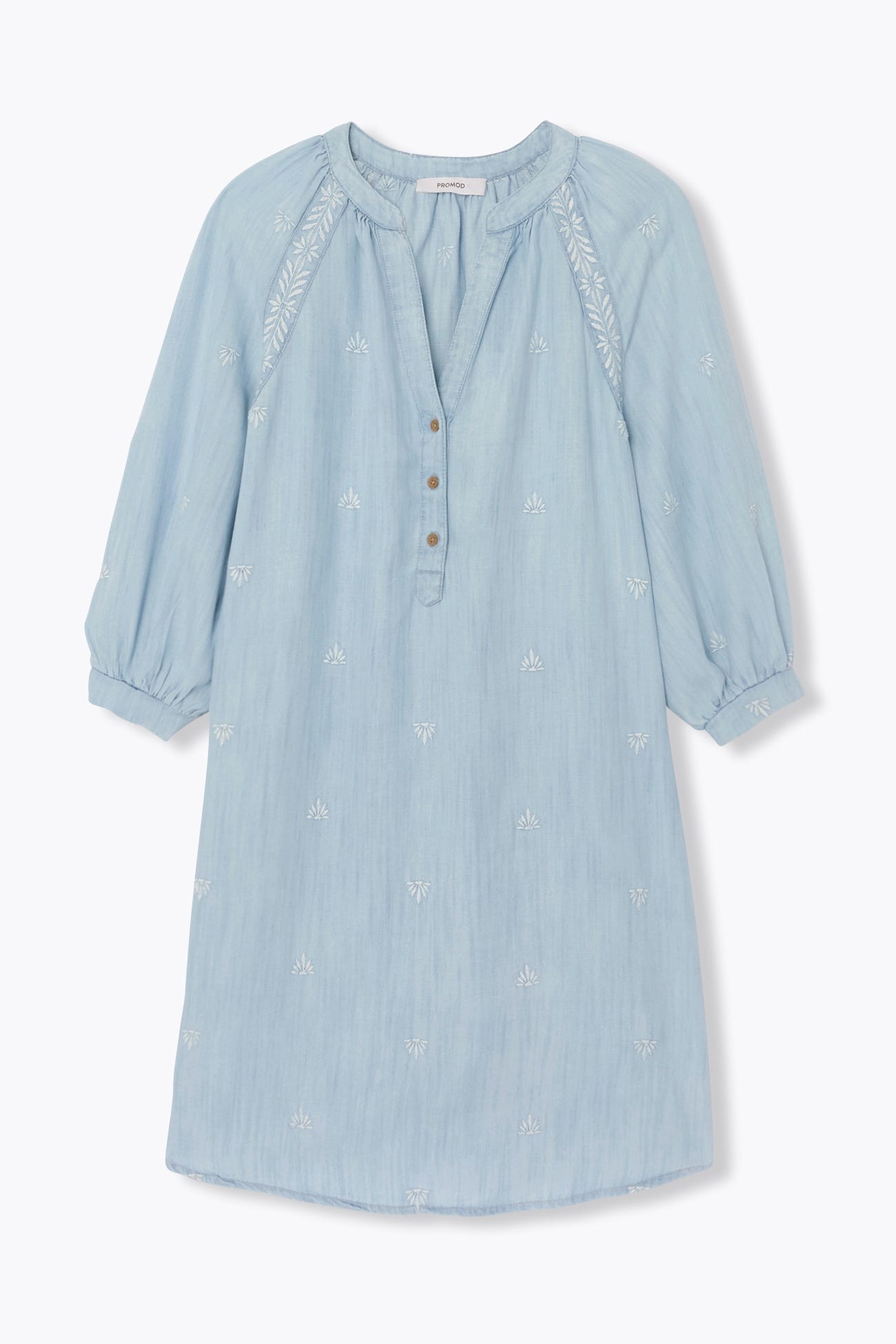 Vestido lyocell bordado