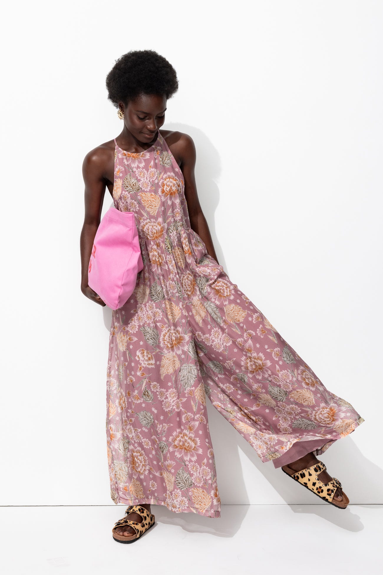 Combi-pantalon viscose soie