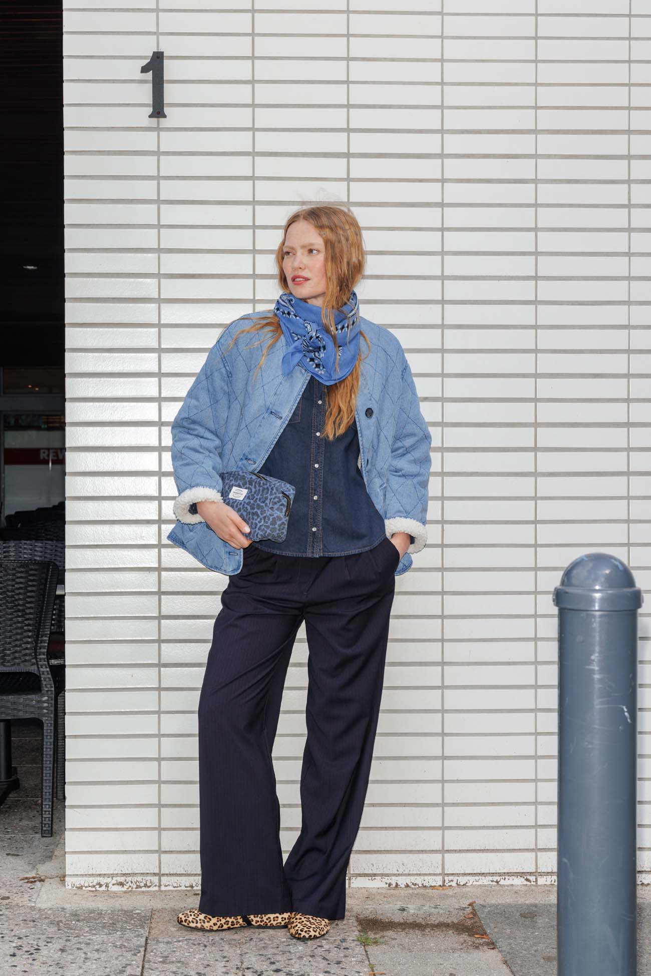 Jeans/Teddy-Wendejacke ADELE