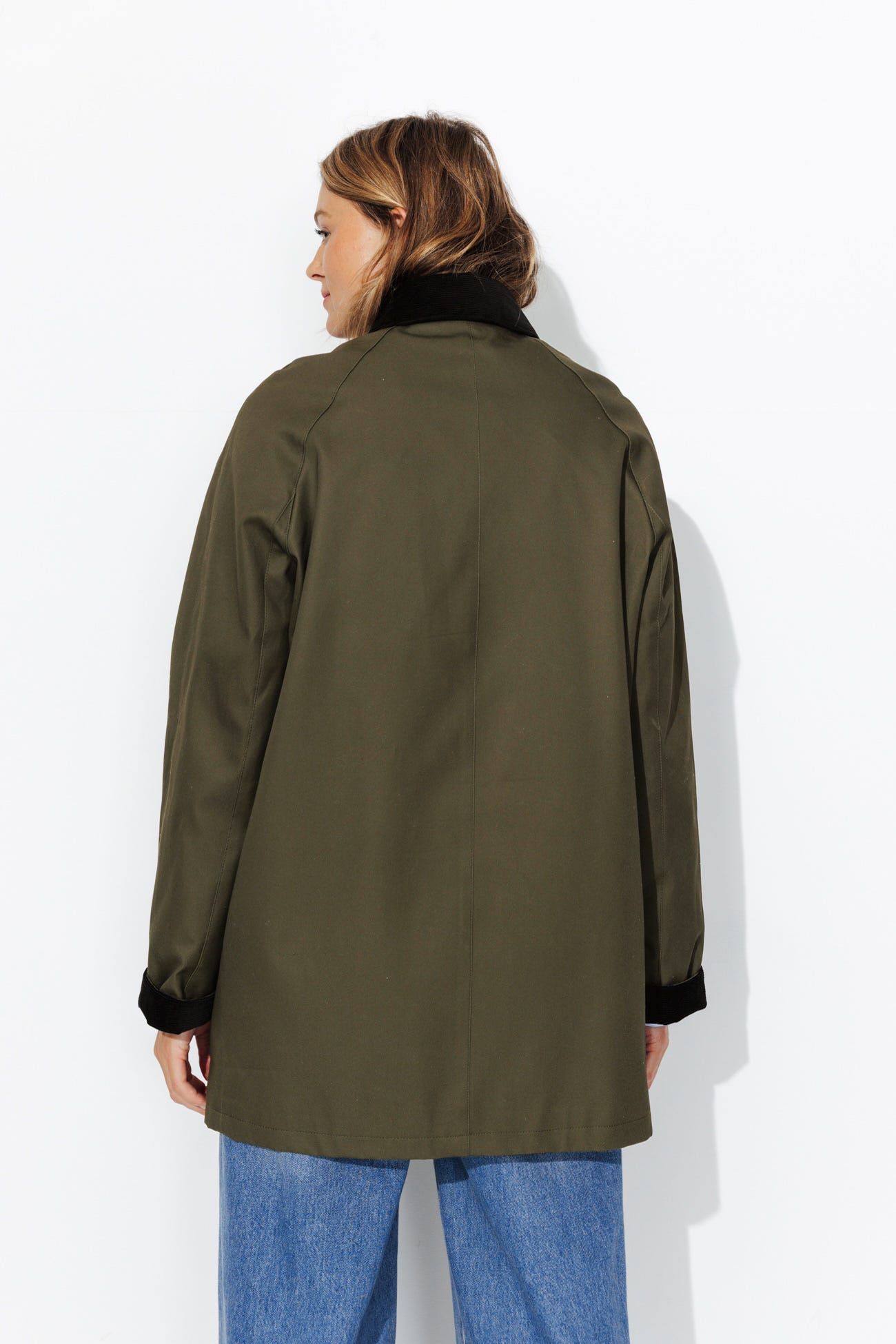 Corduroy collar jacket