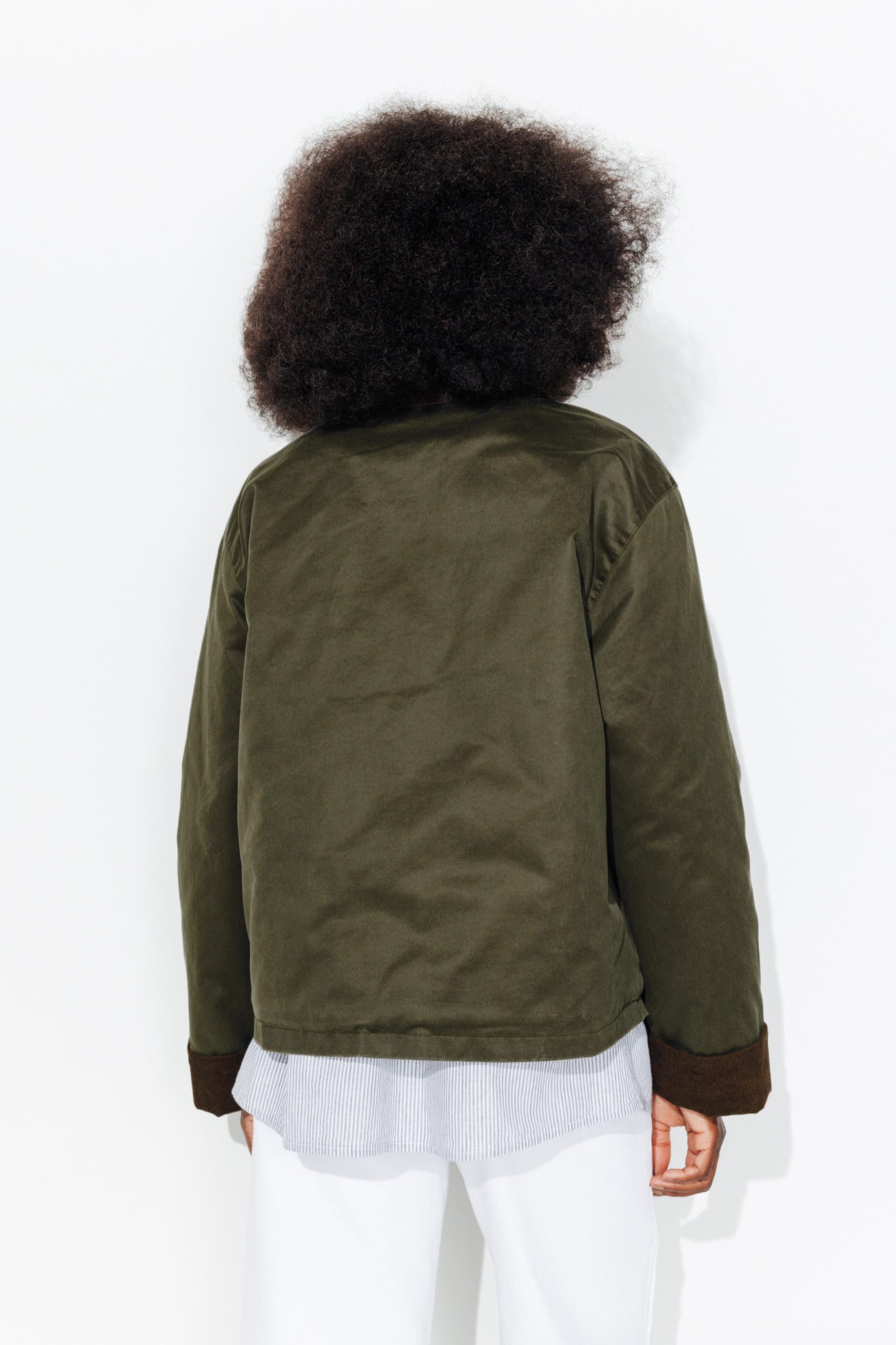 Veste courte en toile Femme