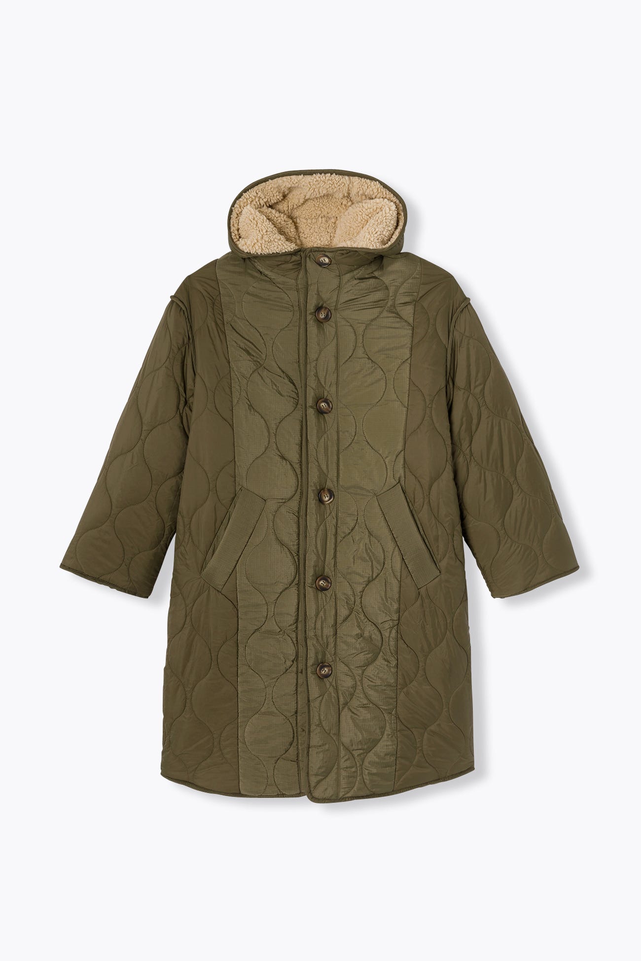ADELE manteau long réversible