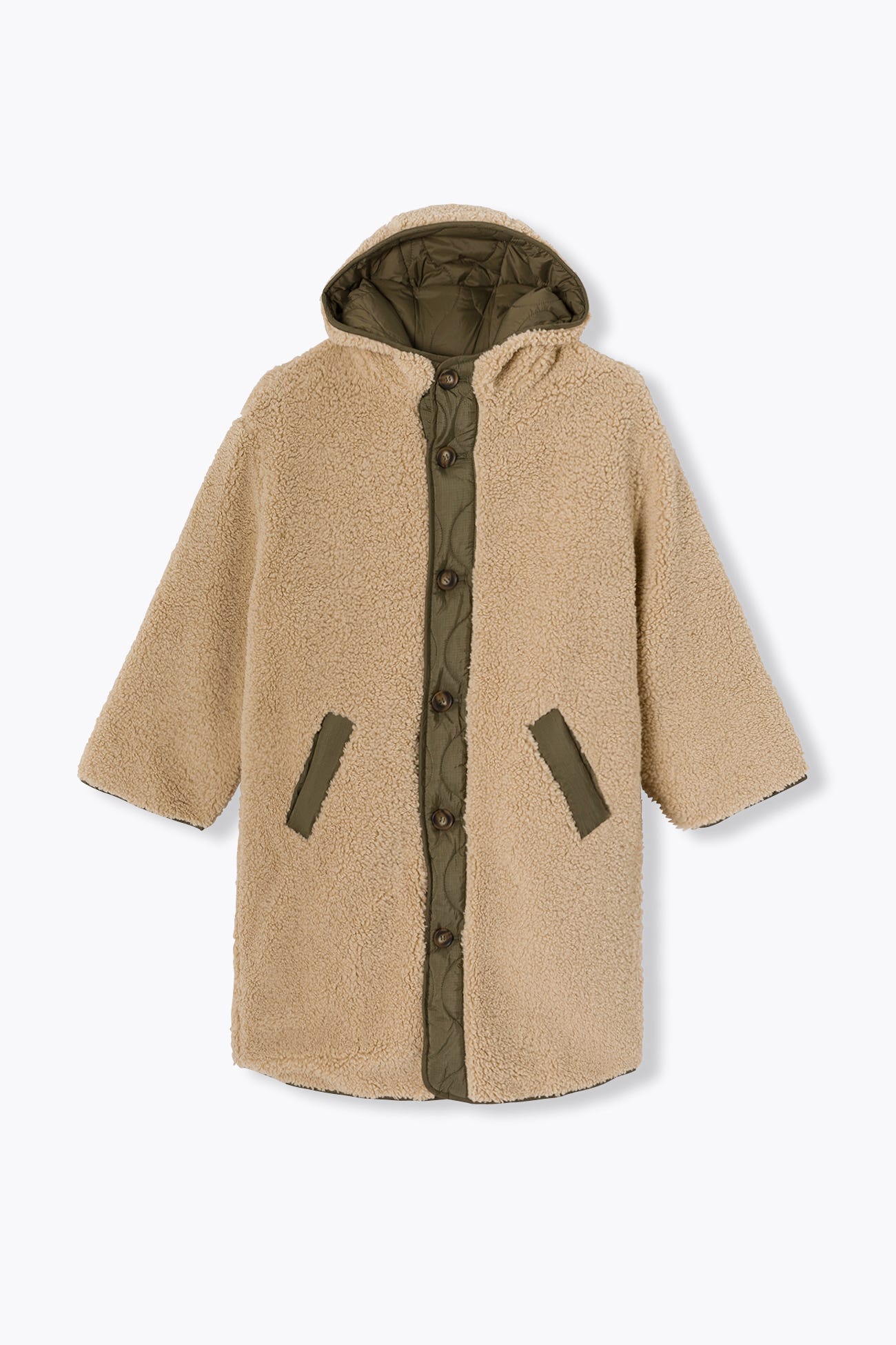 ADELE manteau long réversible