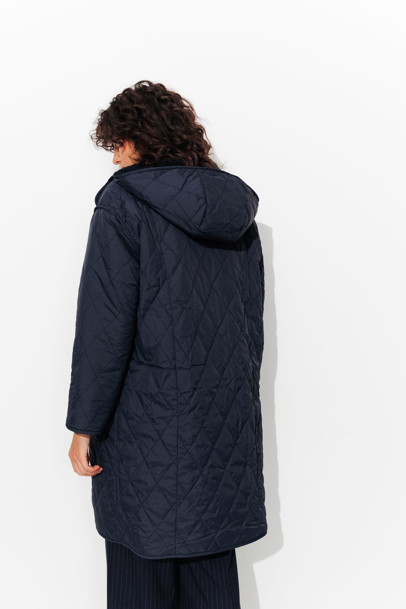 ADELE manteau long réversible