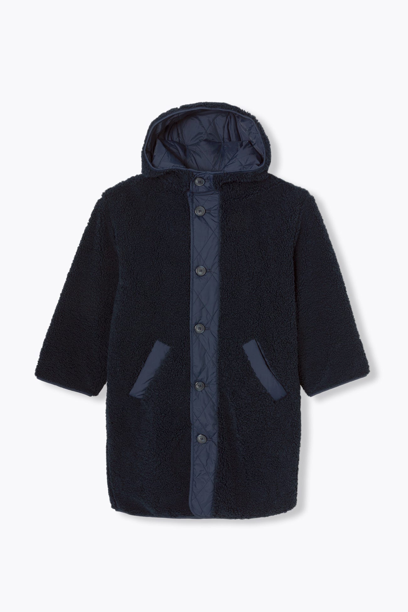 ADELE manteau long réversible
