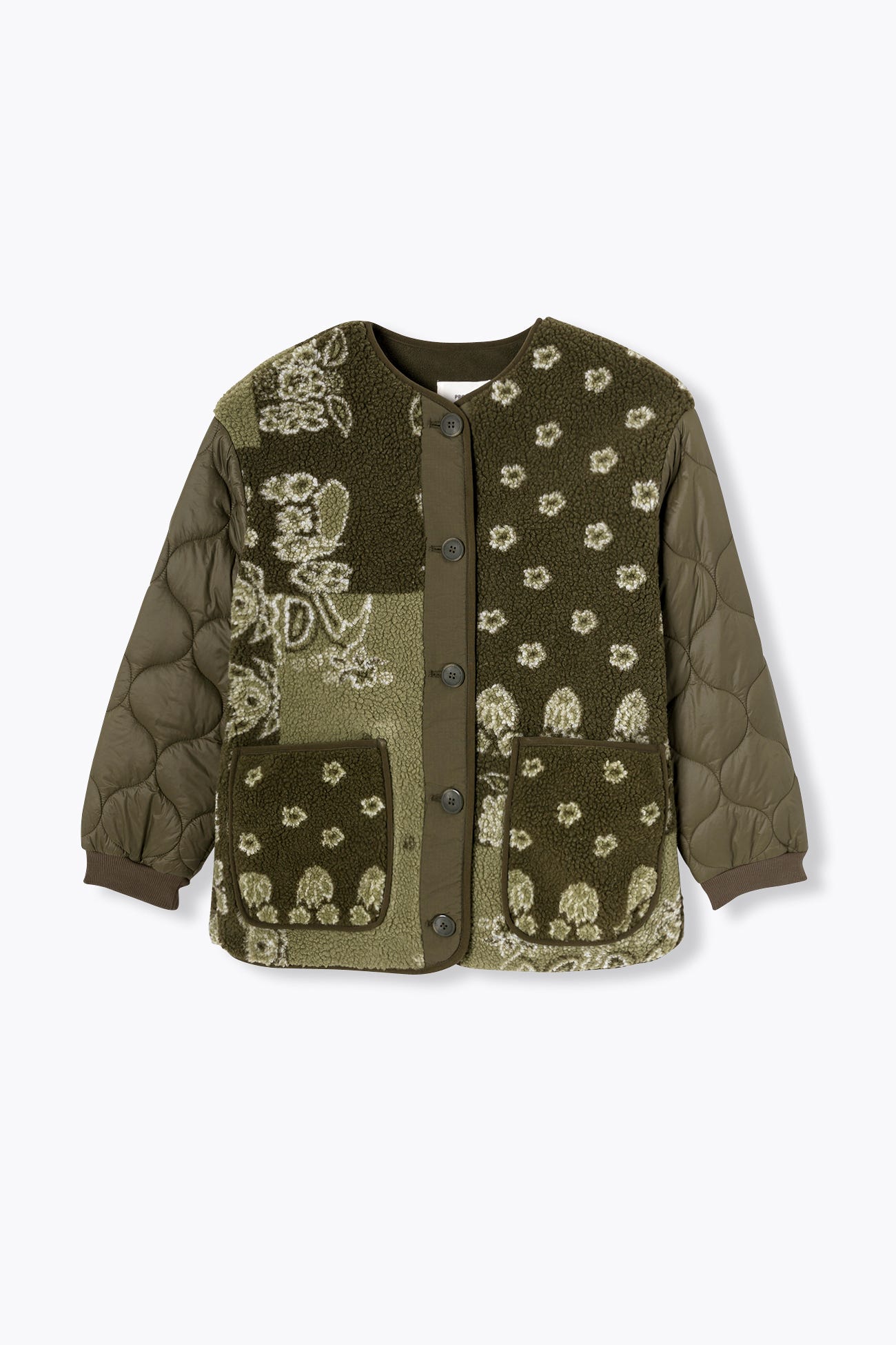 Sherpa patterned jacket