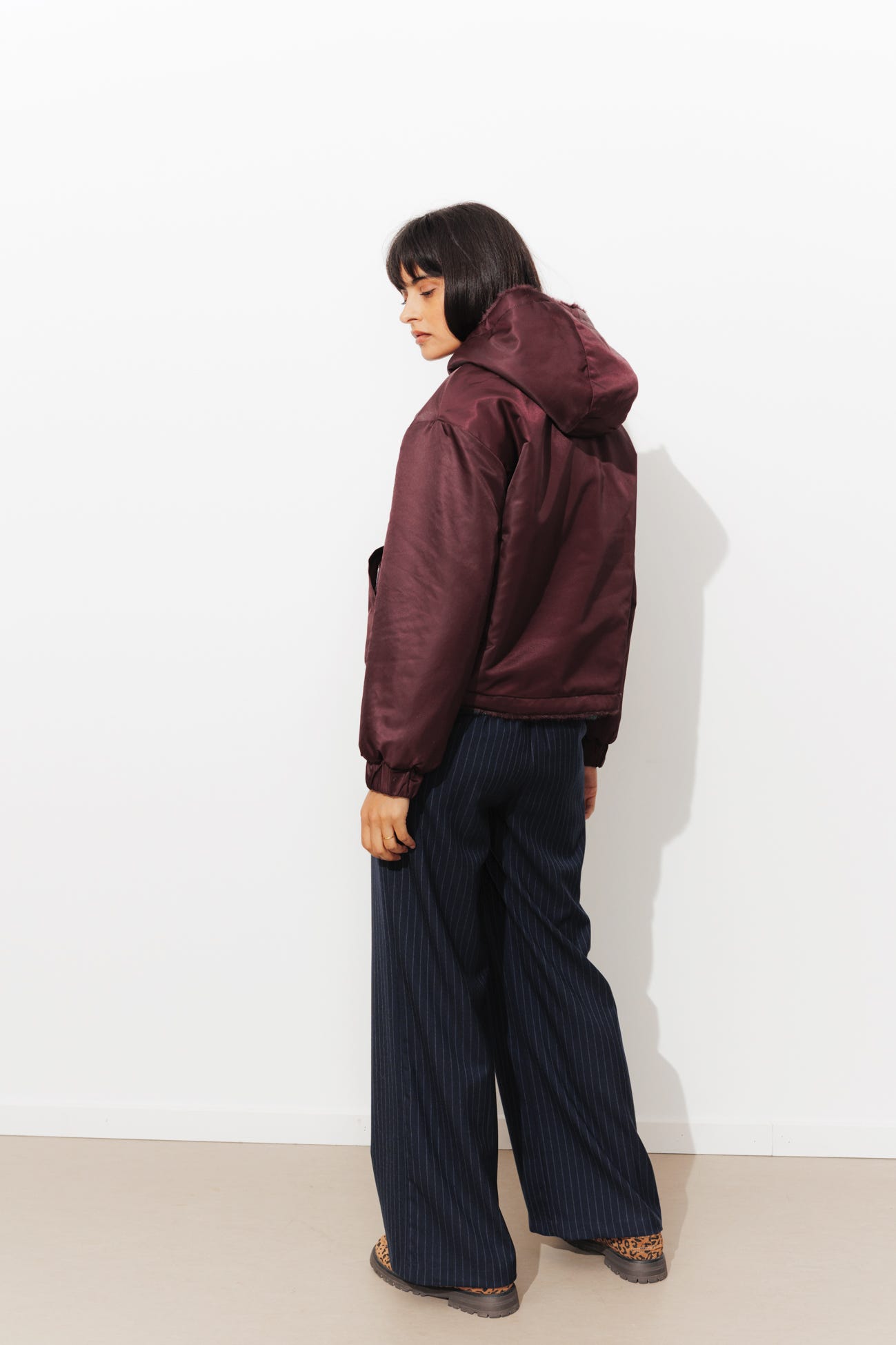 Blouson réversible à capuche