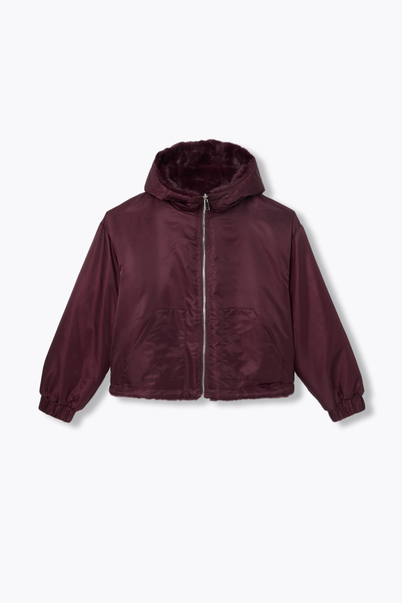 Blouson réversible à capuche