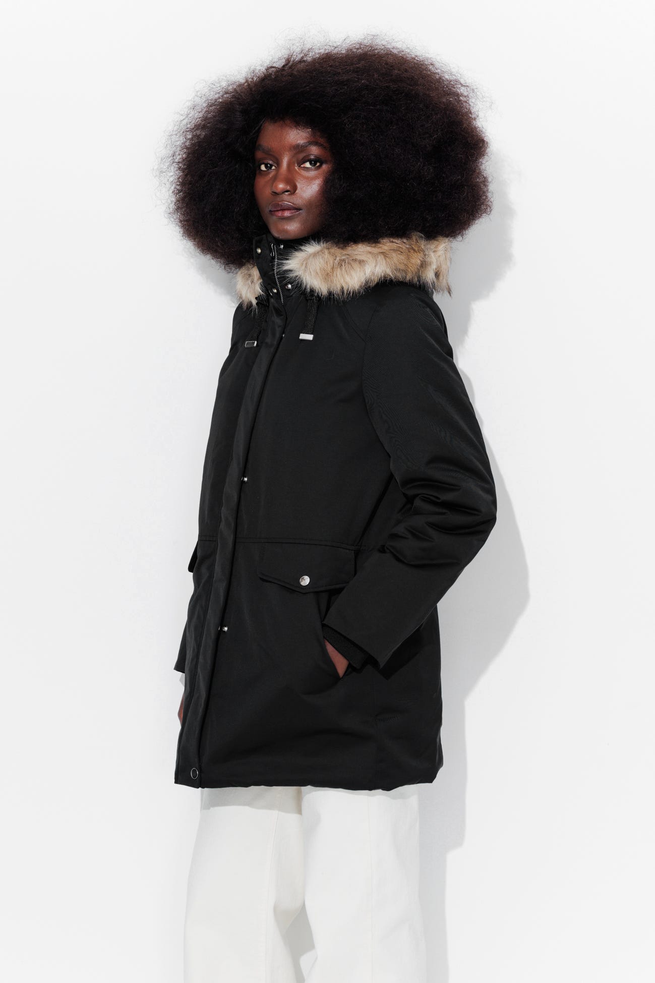 Parka à capuche Femme