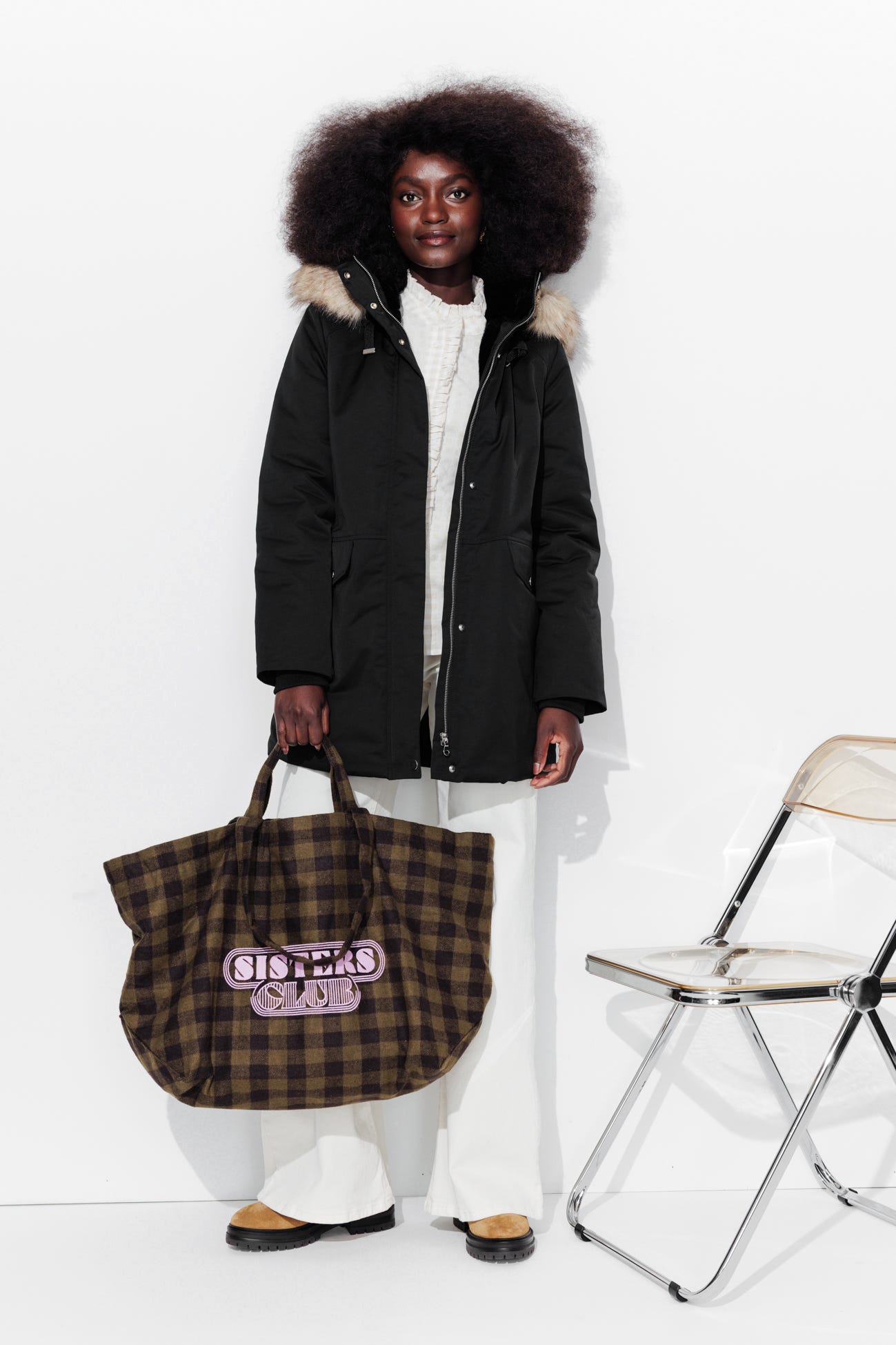 Parka à capuche Femme