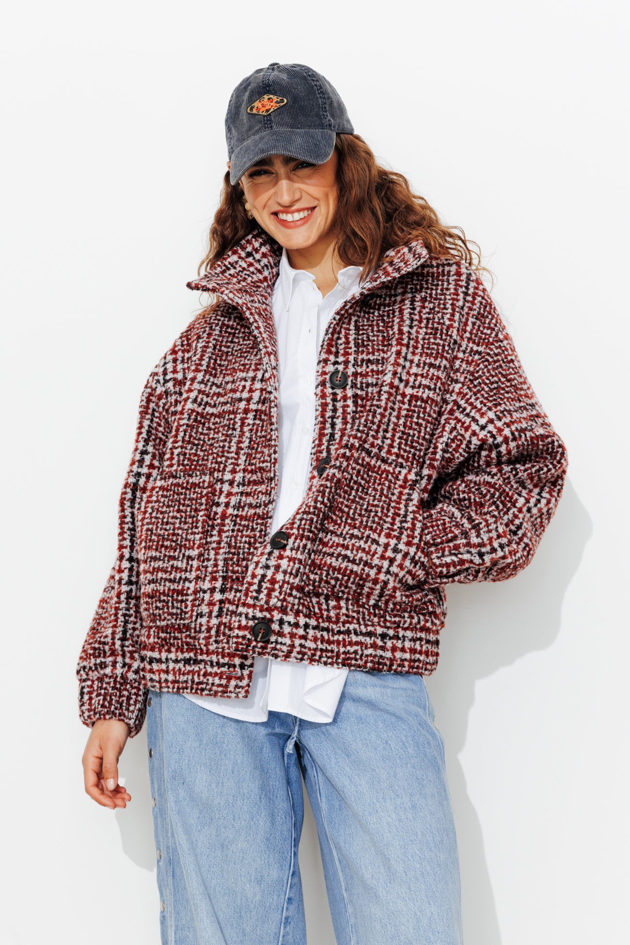 Tweed jacket - Multicolour print