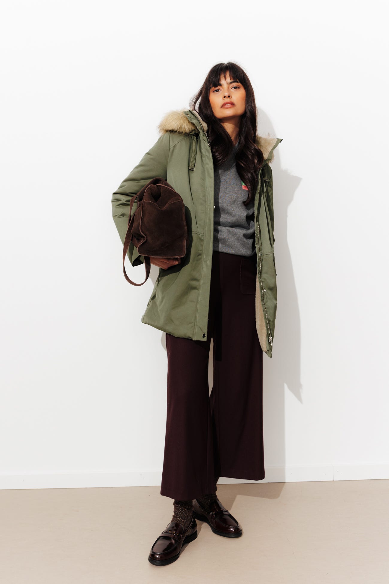 Parka à capuche Femme