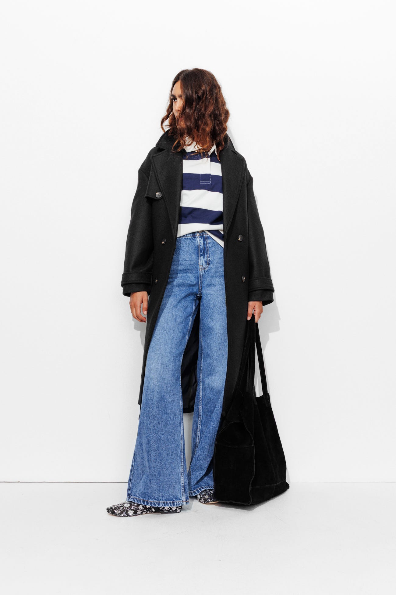 Manteau long ceinturé Femme