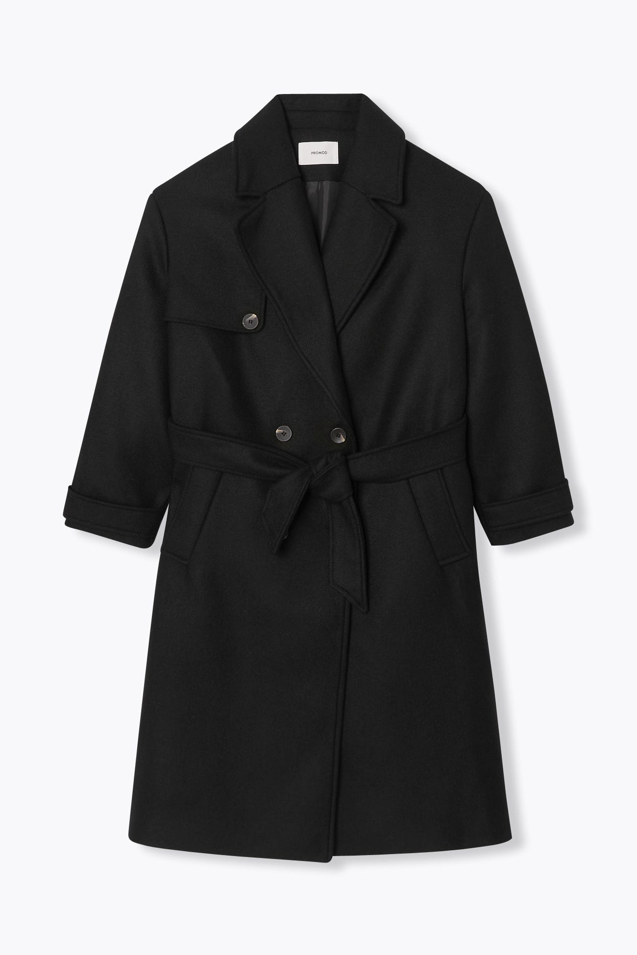 Manteau long ceinturé Femme