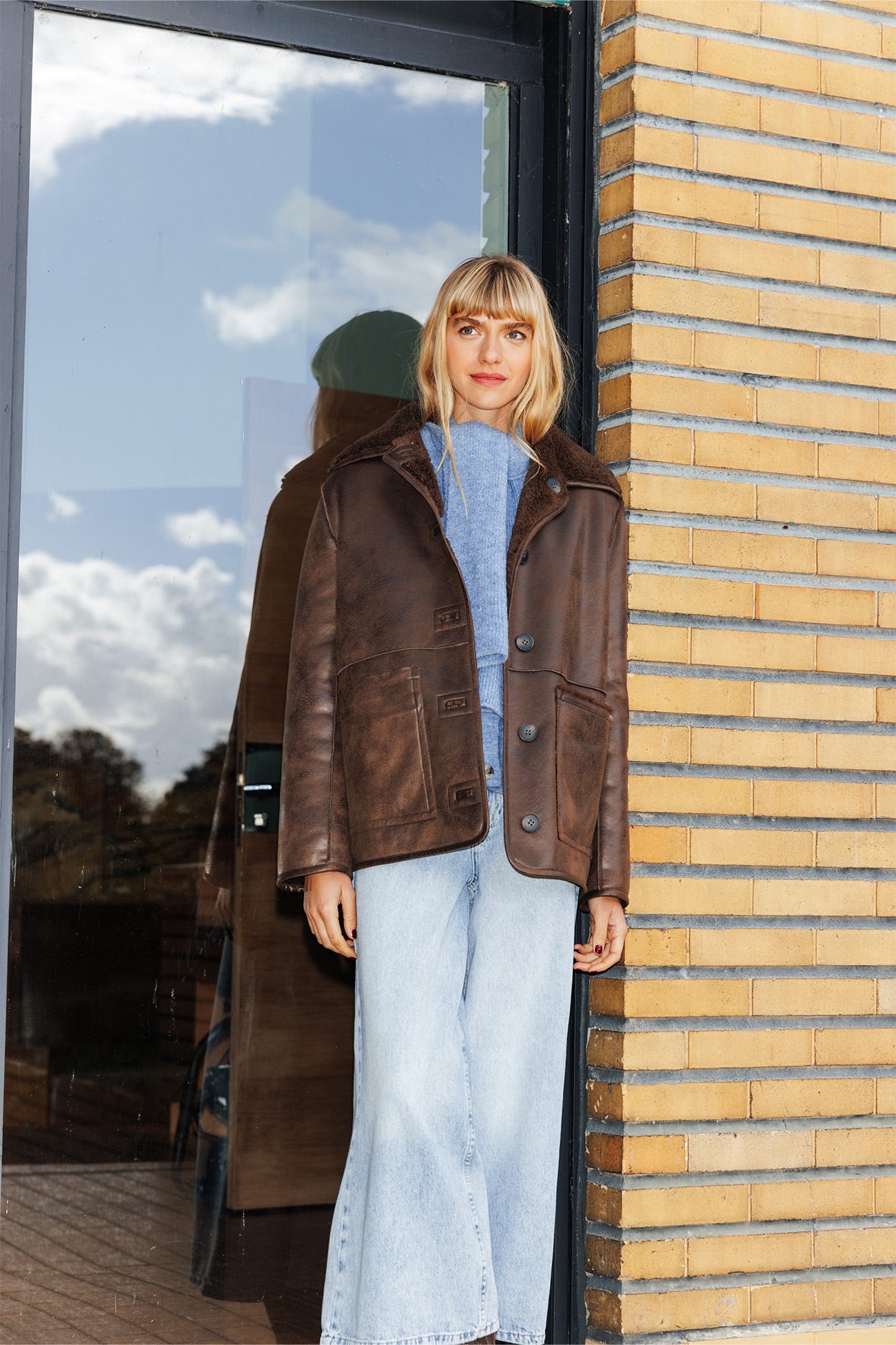 Blouson mit Teddyfleece-Futter