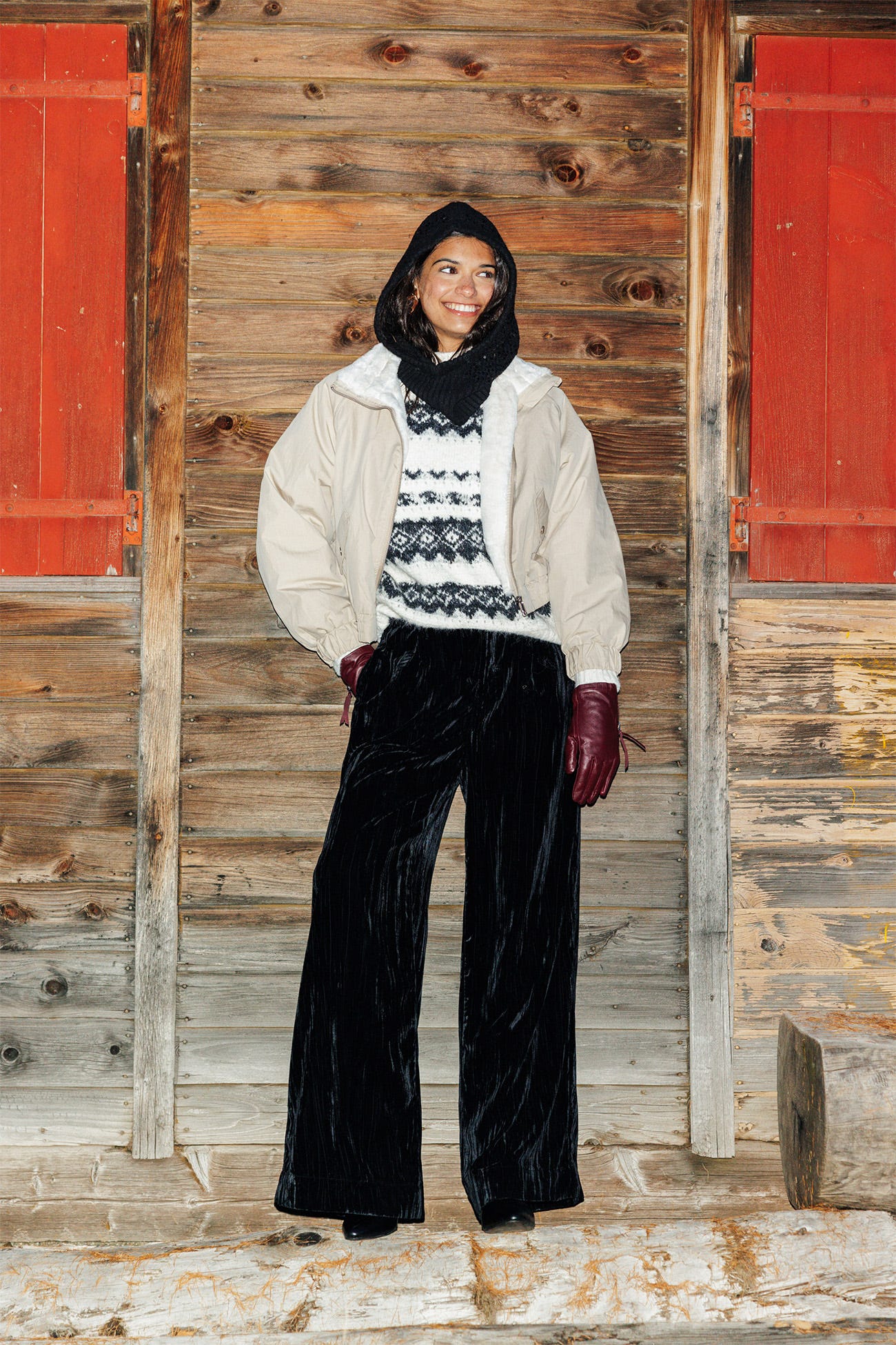 Blouson court fourré Femme