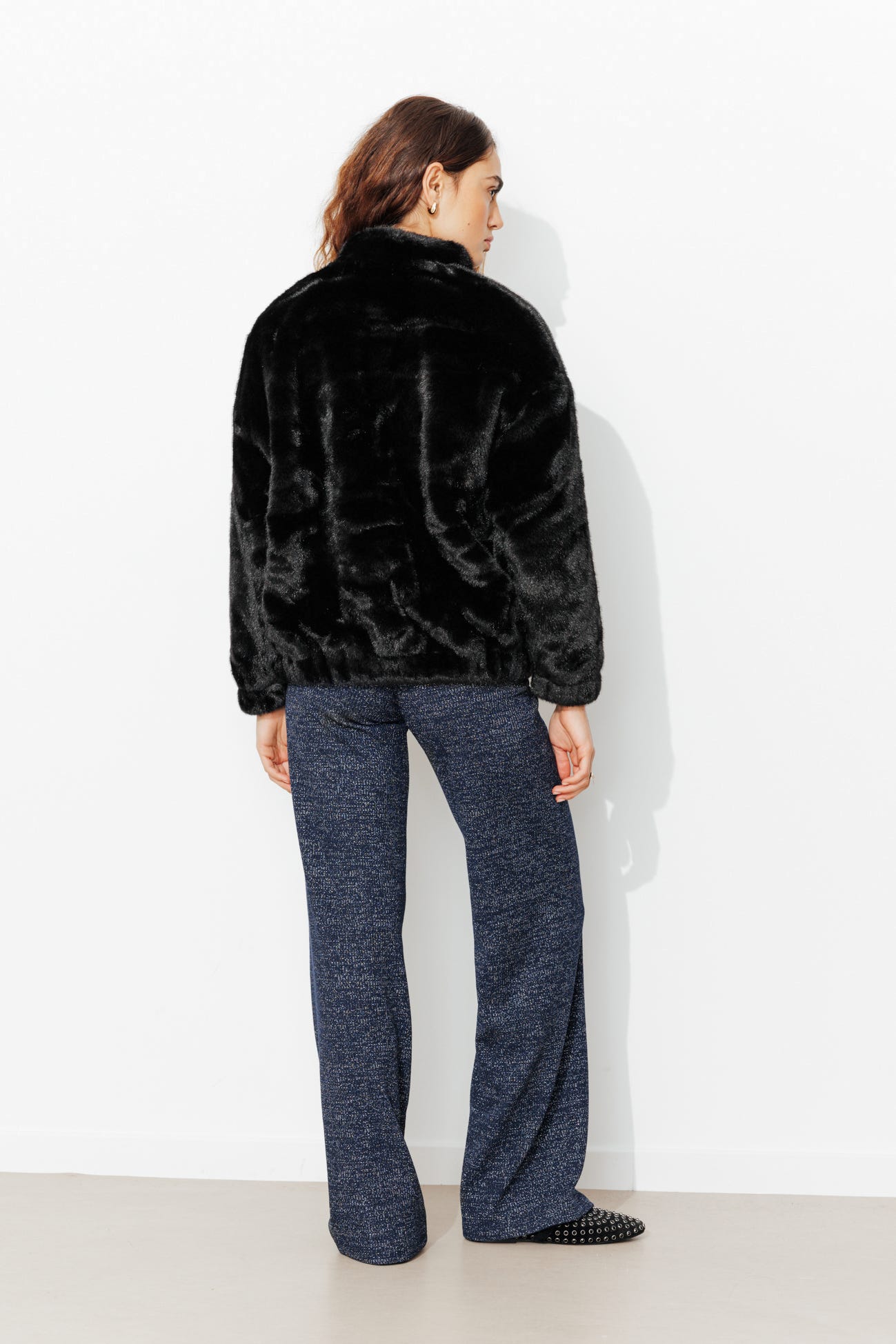 Blouson en fausse fourrure
