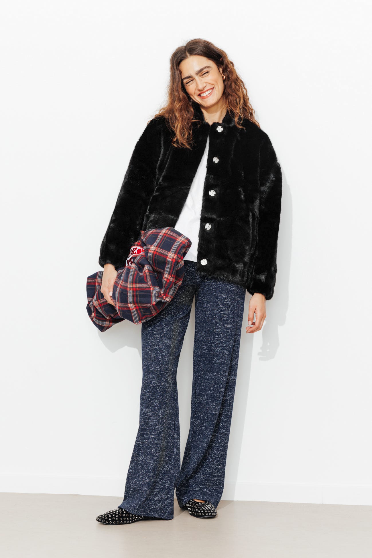 Blouson en fausse fourrure