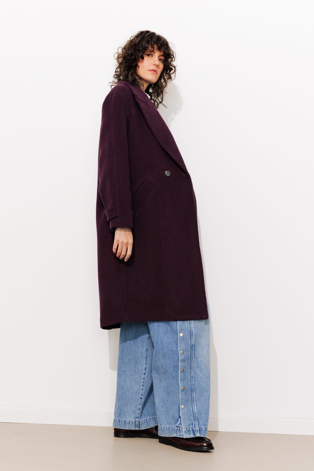 SIMONE MANTEAU EN LAINE FEMME