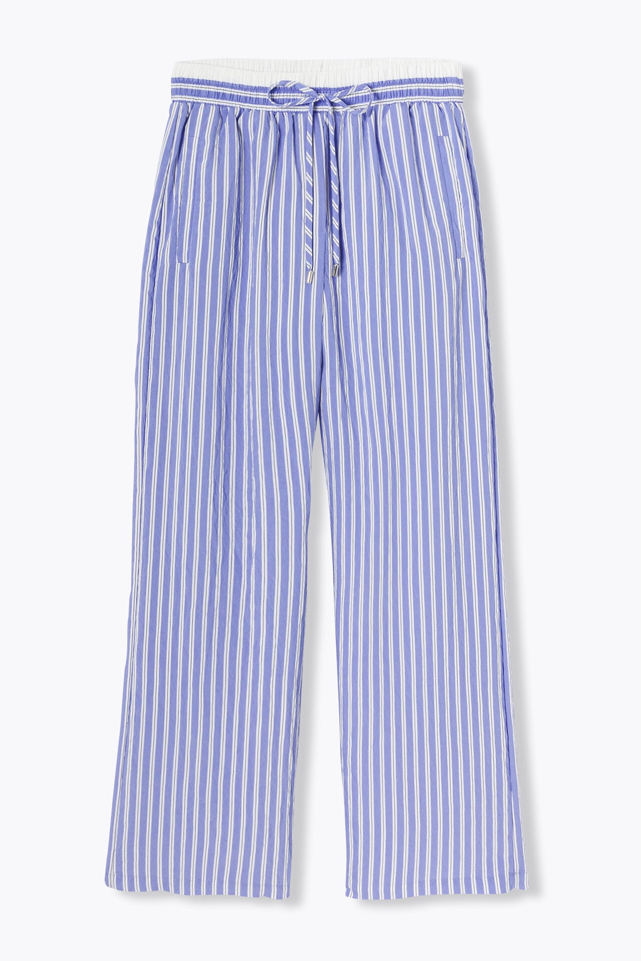 Weite gestreifte Hose