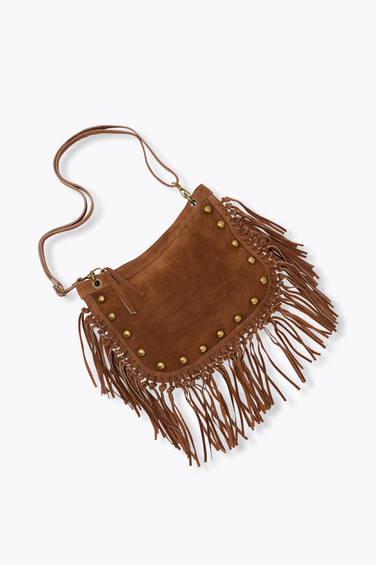 Sac à franges en cuir Femme