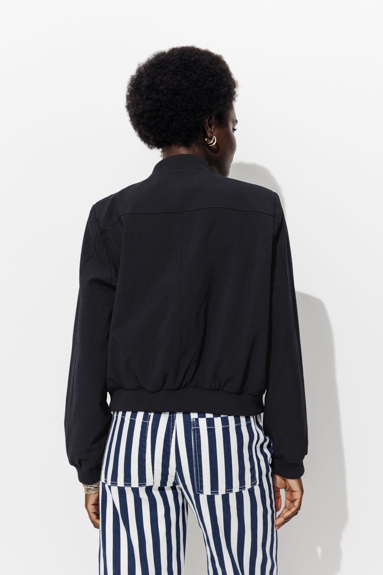 Blouson bomber uni Femme