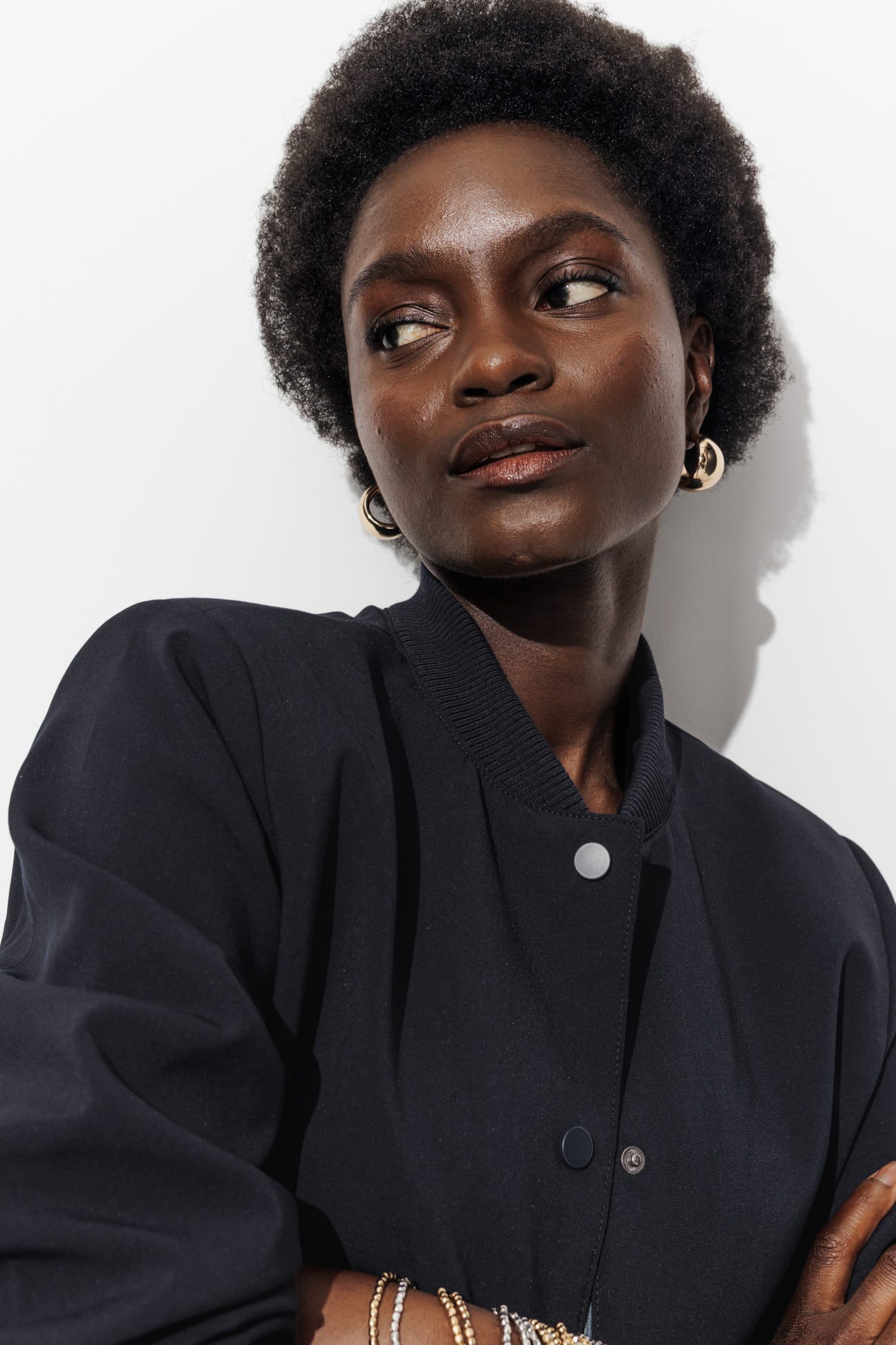Blouson bomber uni Femme