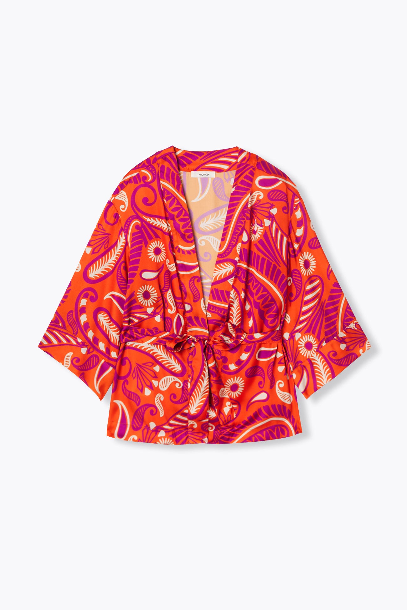 Chaqueta kimono satén