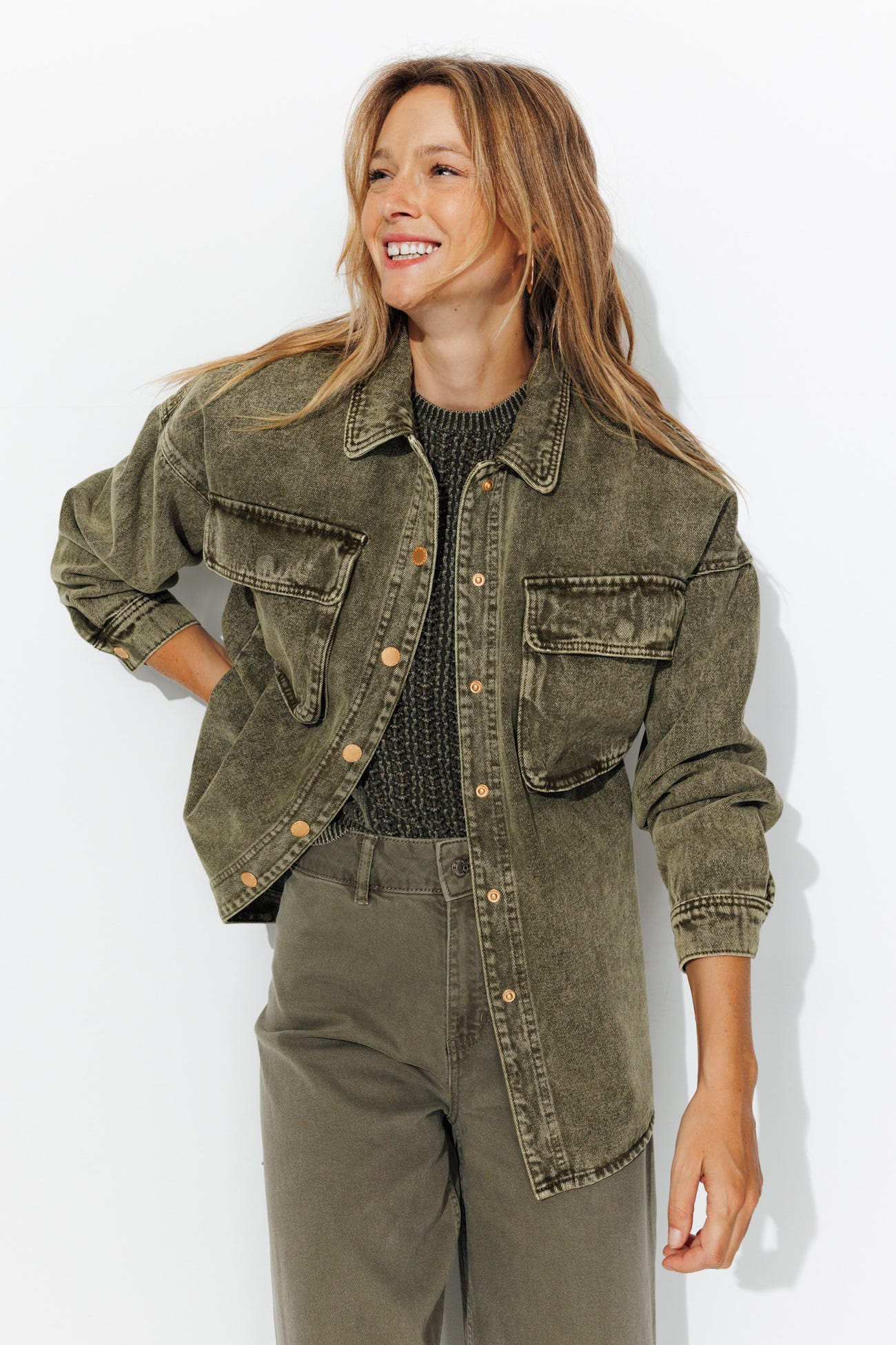 Veste surchemise en jean