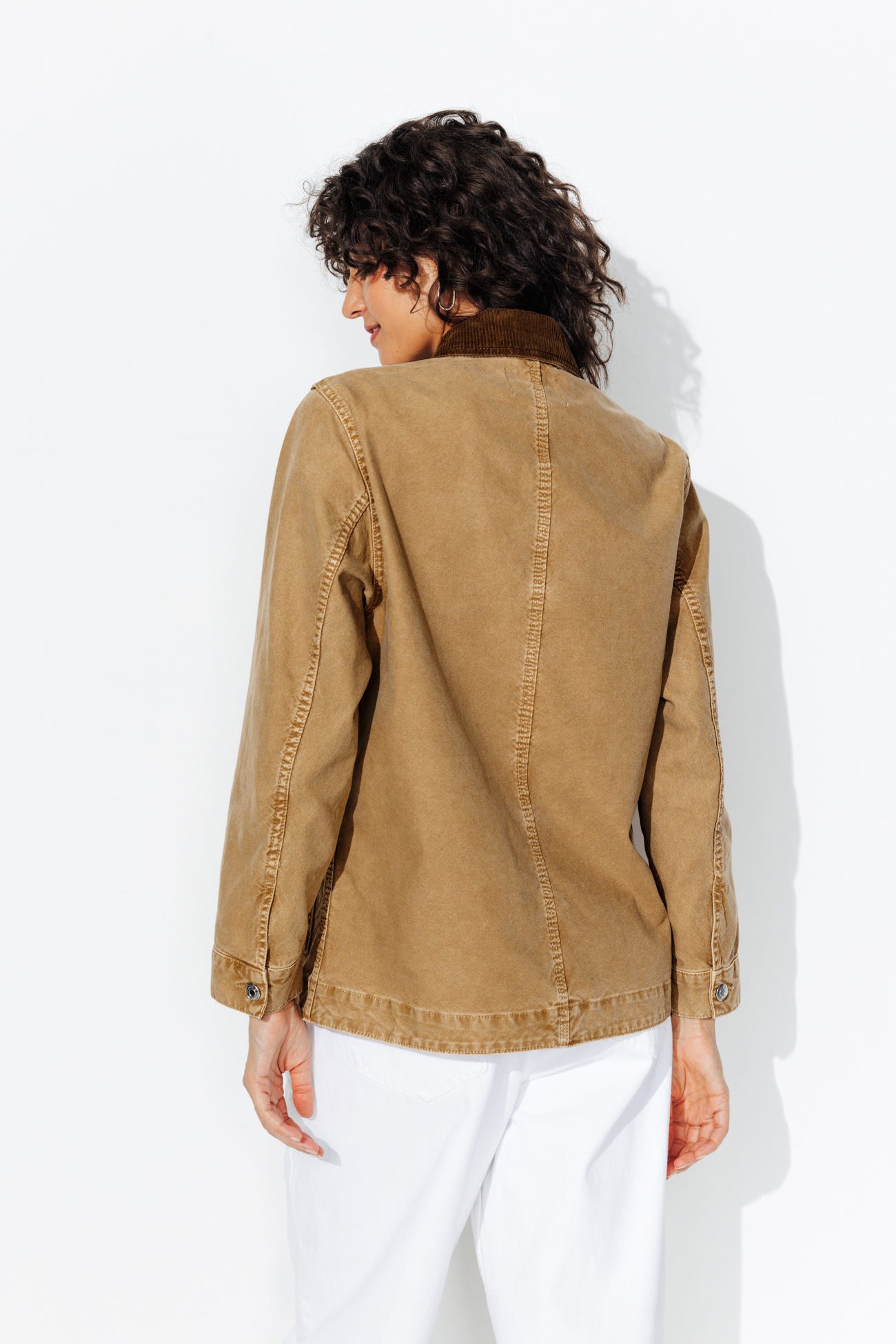 Veste en toile délavée Femme
