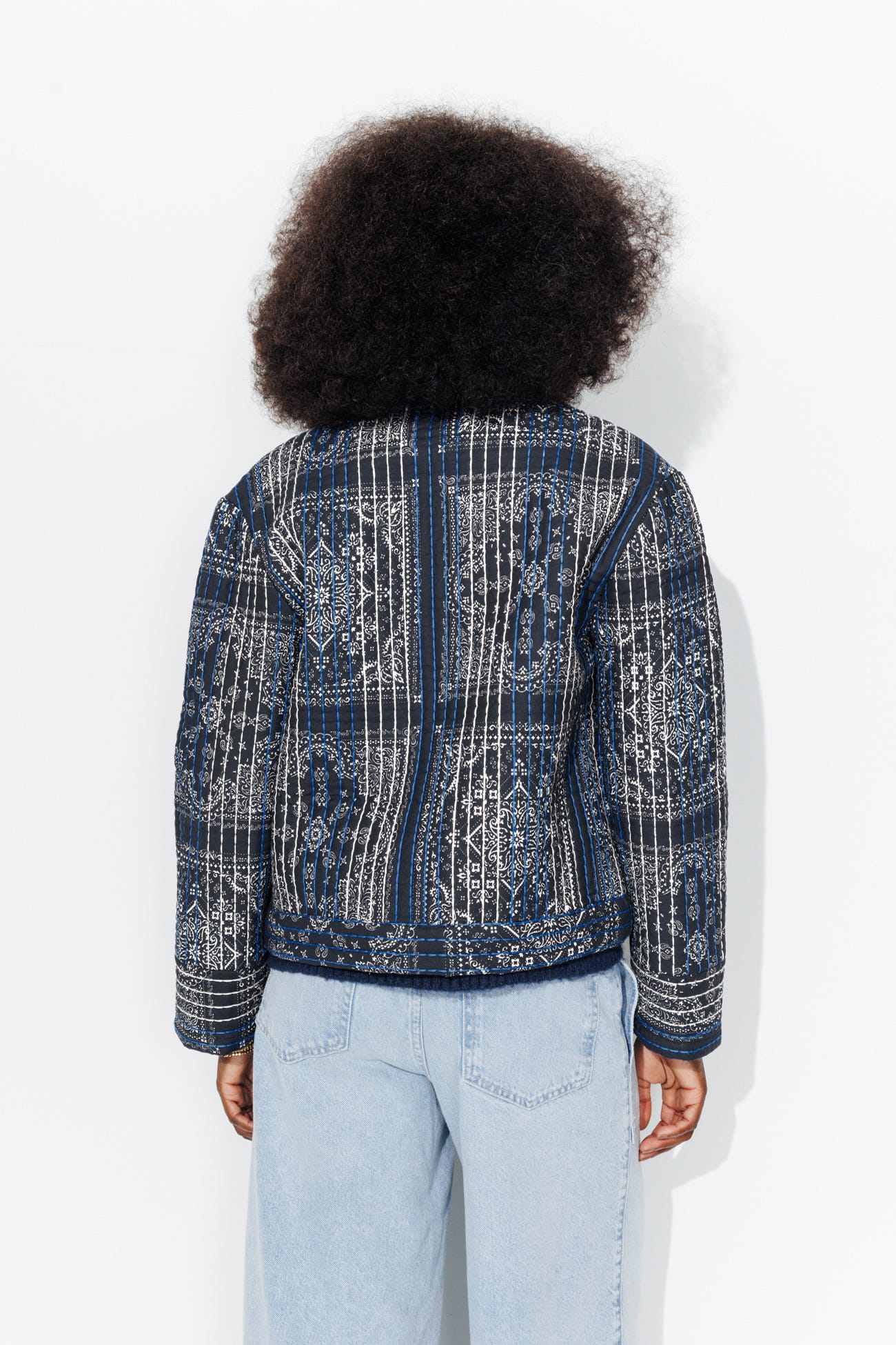 Veste imprimée matelassée