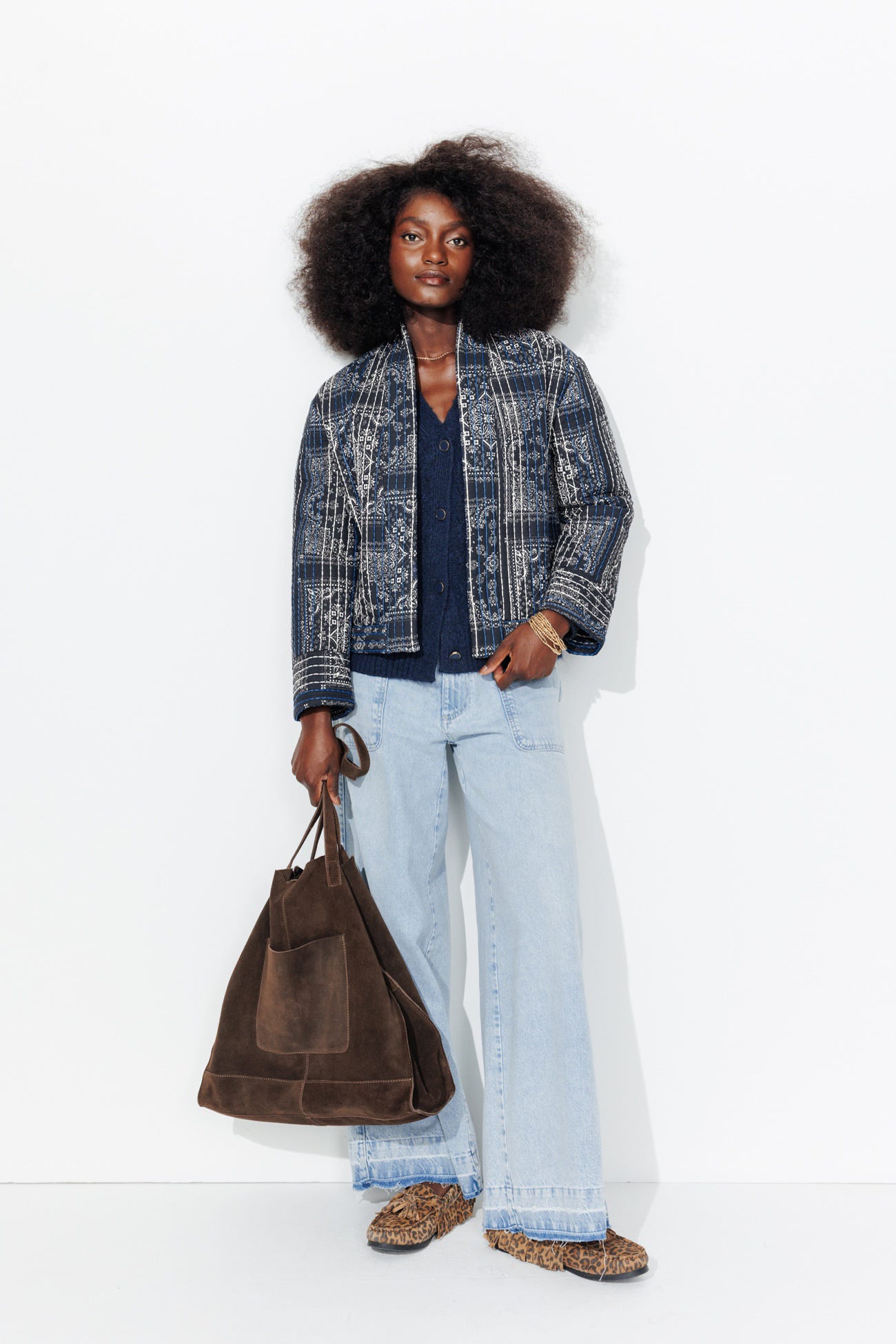 Veste imprimée matelassée