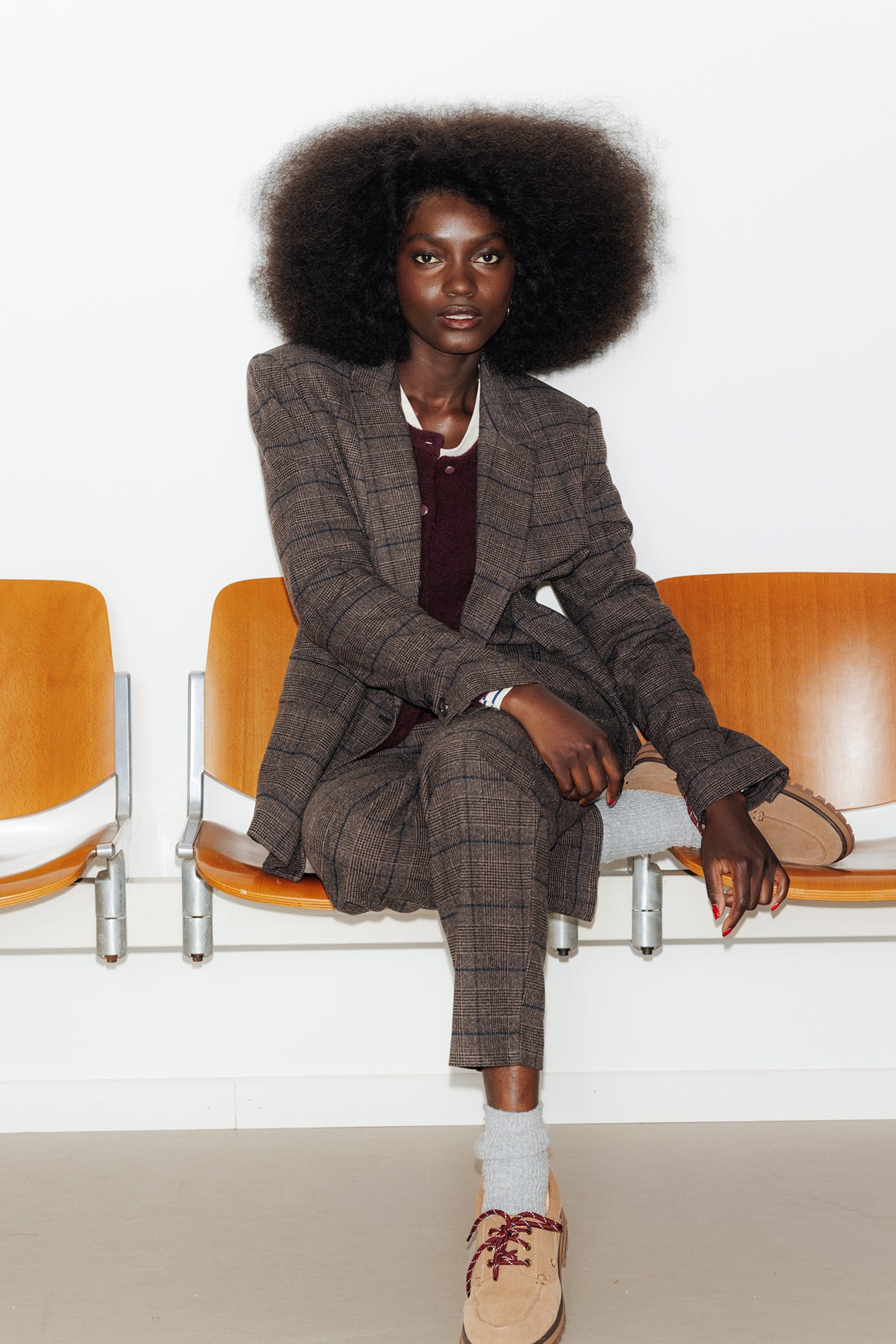 Checked jacket