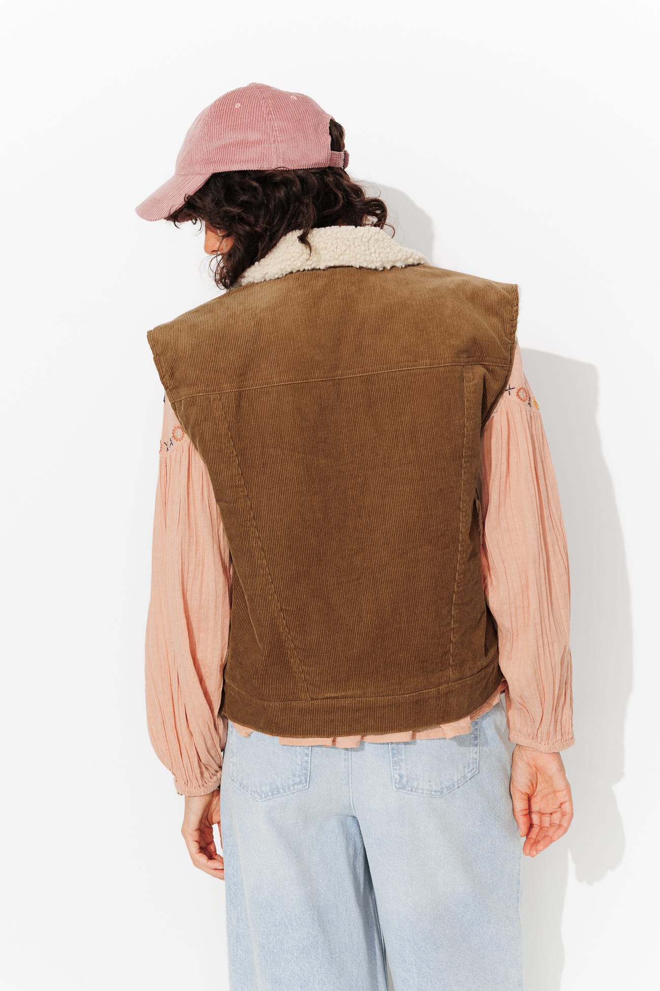 Veste sans manches velours