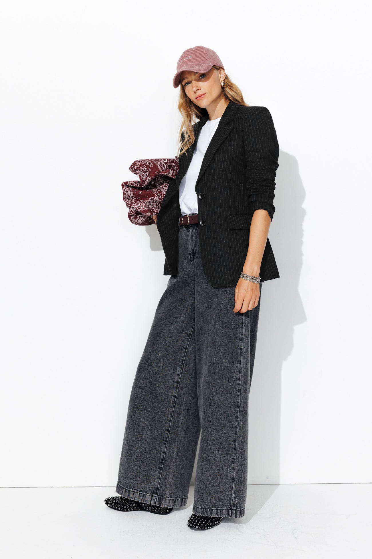 Veste de tailleur rayée Femme