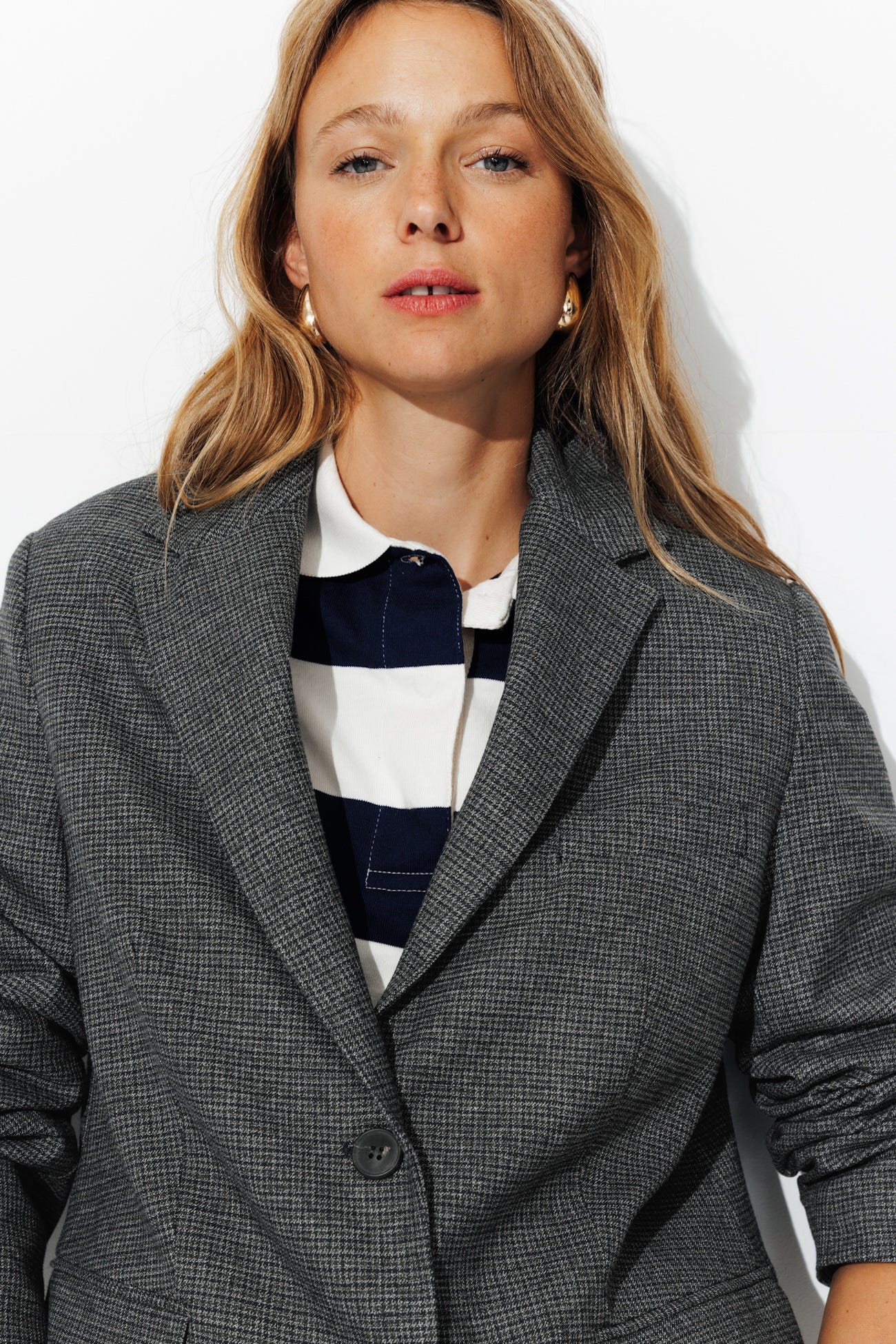 Veste de tailleur à carreaux