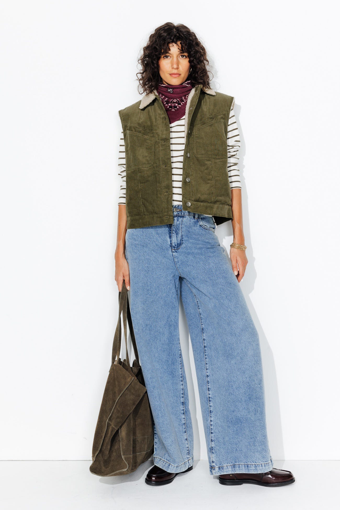 Veste sans manches velours
