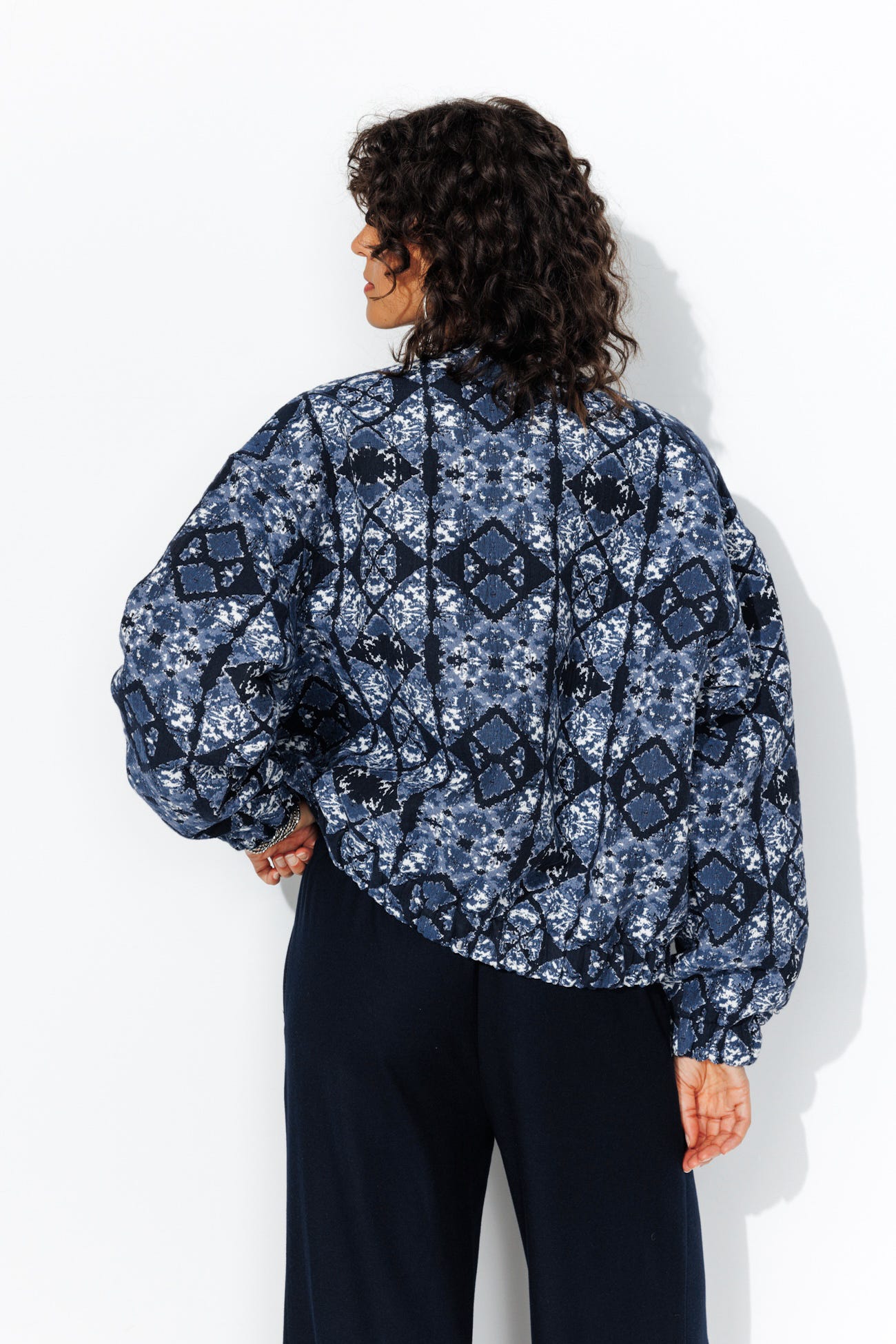 Bomber in jacquard