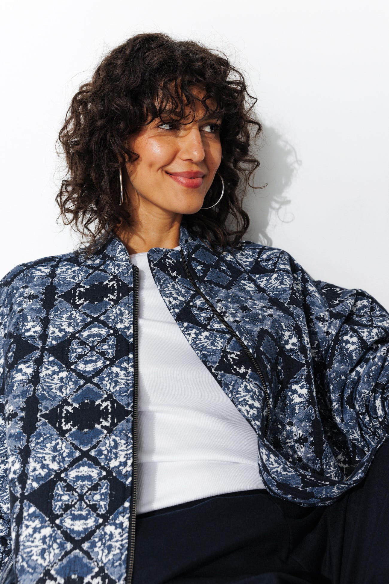 Bomber in jacquard