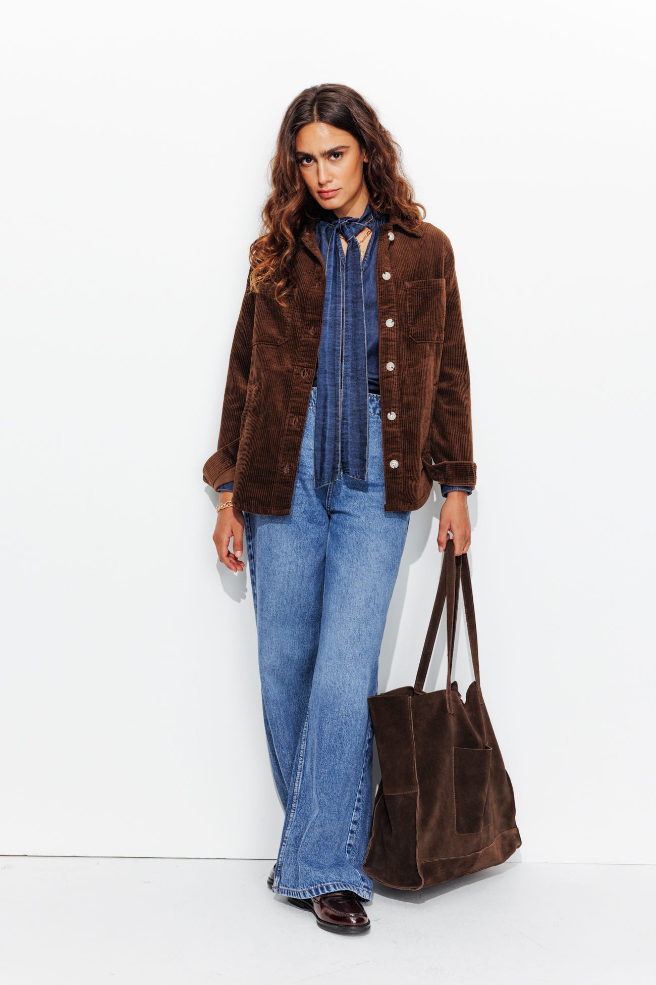 ALMA veste surchemise velours