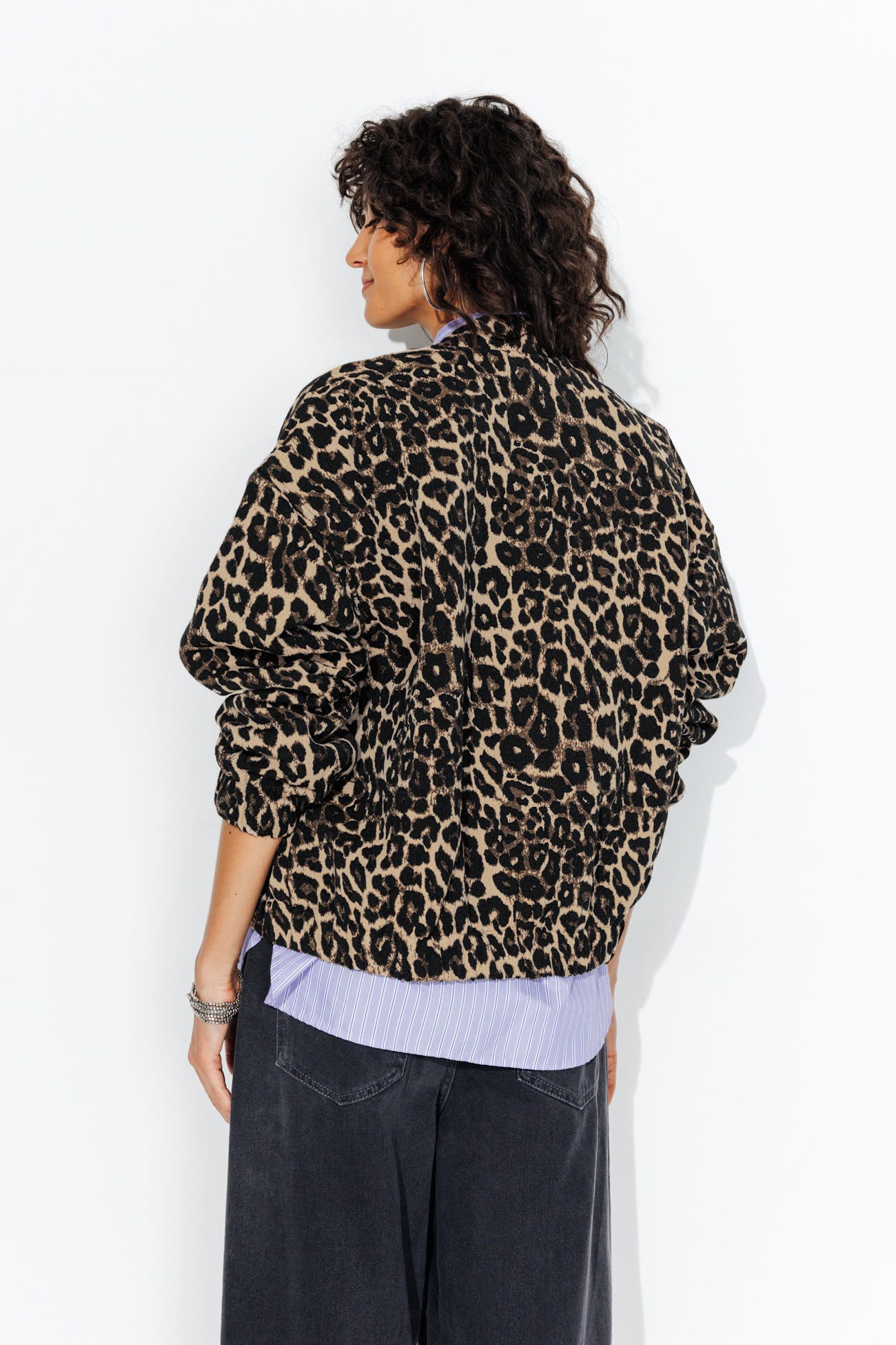 Blouson bomber léopard