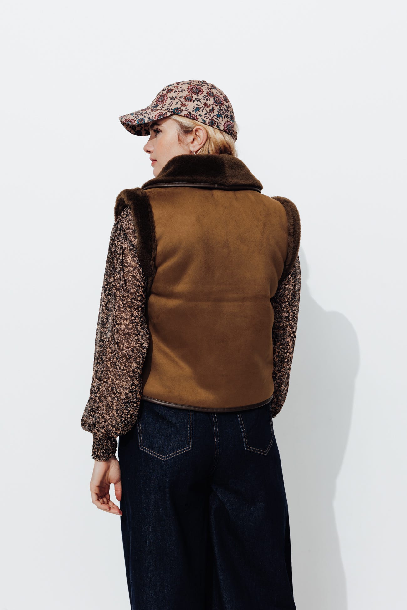 Gilet in montone rovesciato