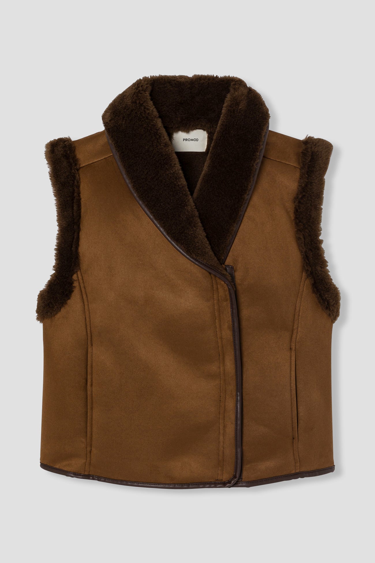 Gilet in montone rovesciato
