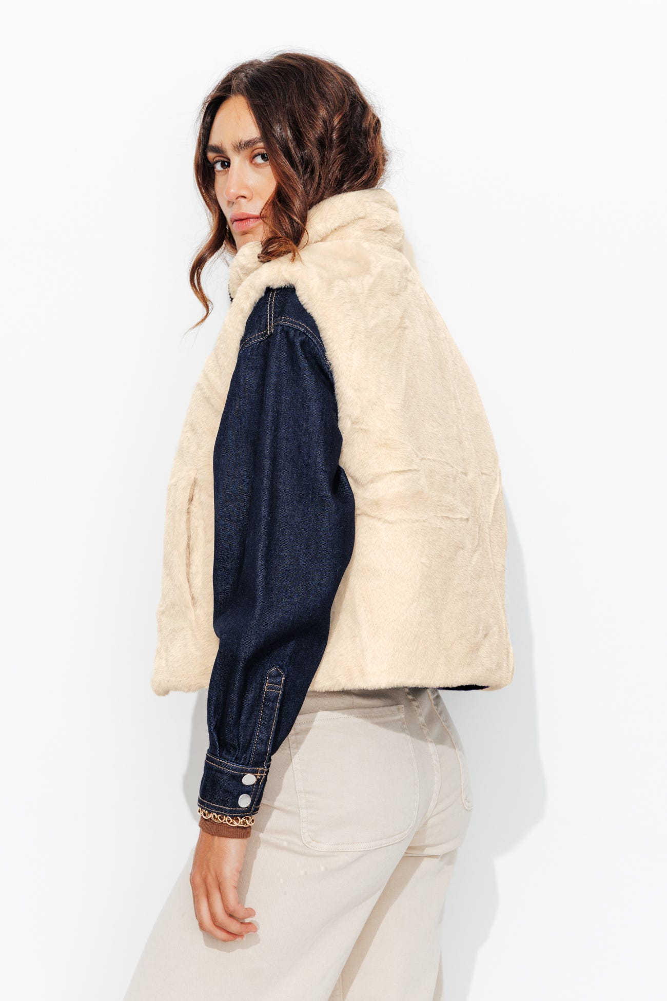 Reversible leopard jacket