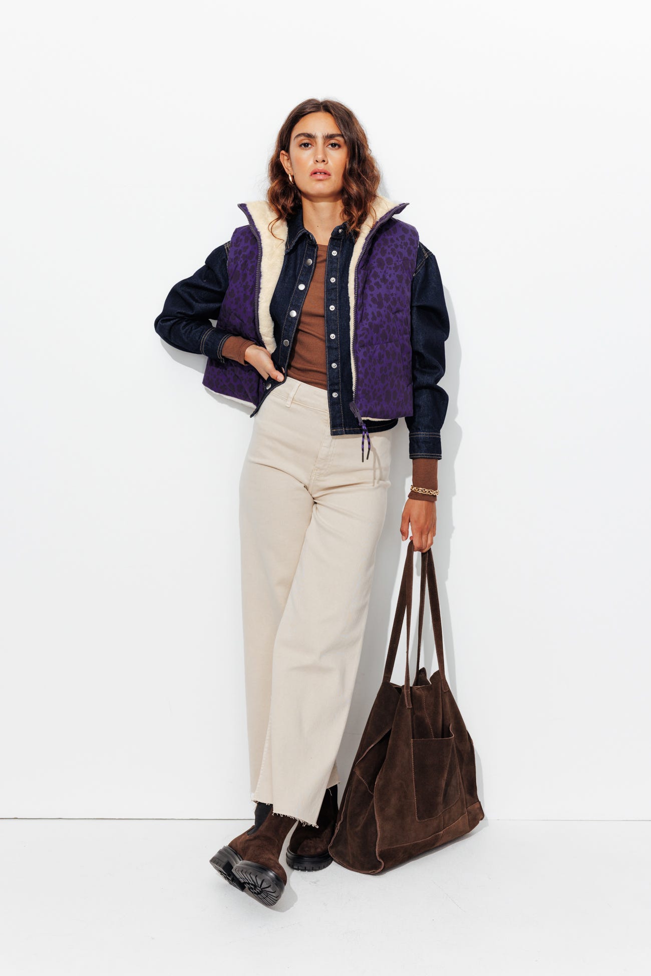 Reversible leopard jacket