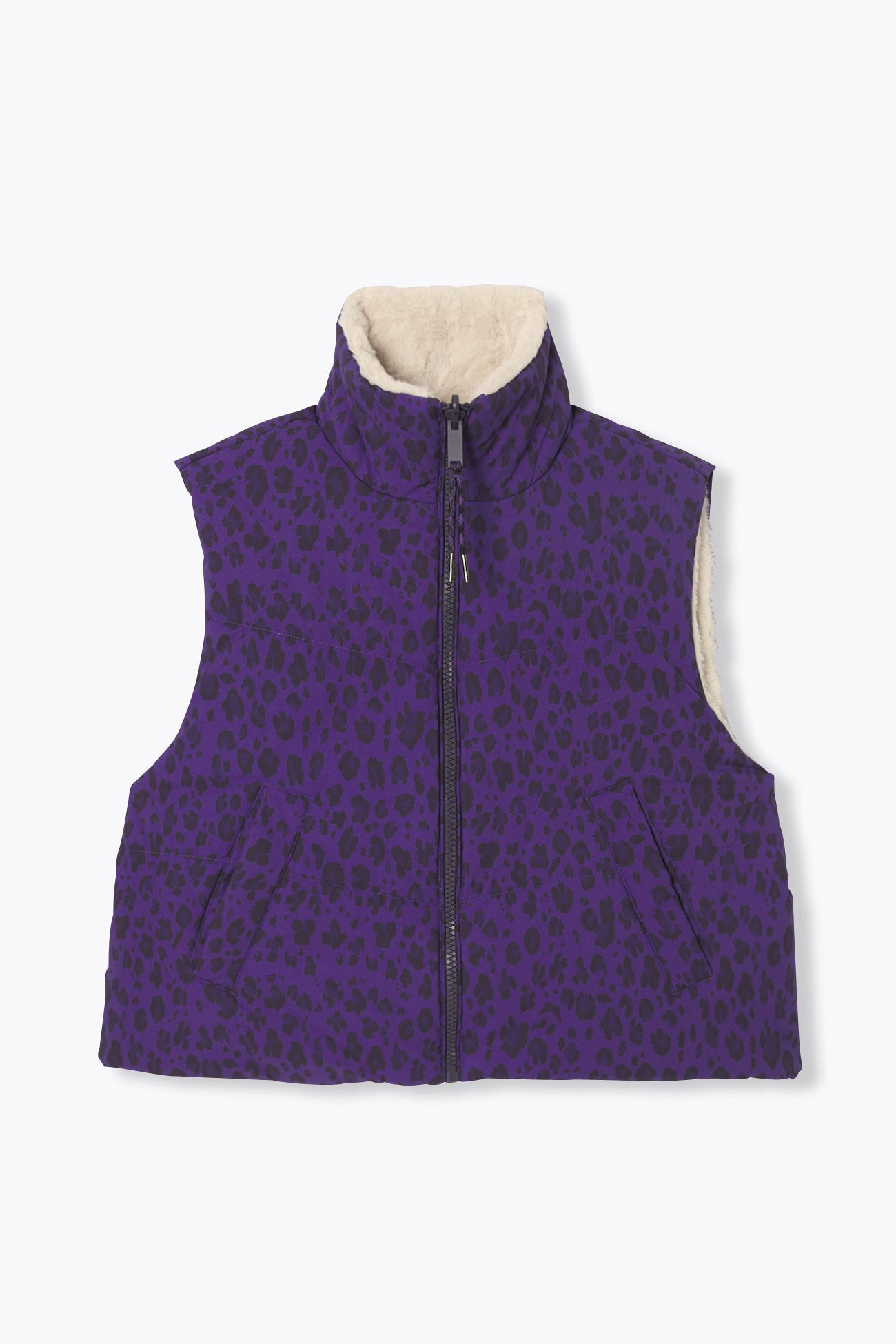Reversible leopard jacket