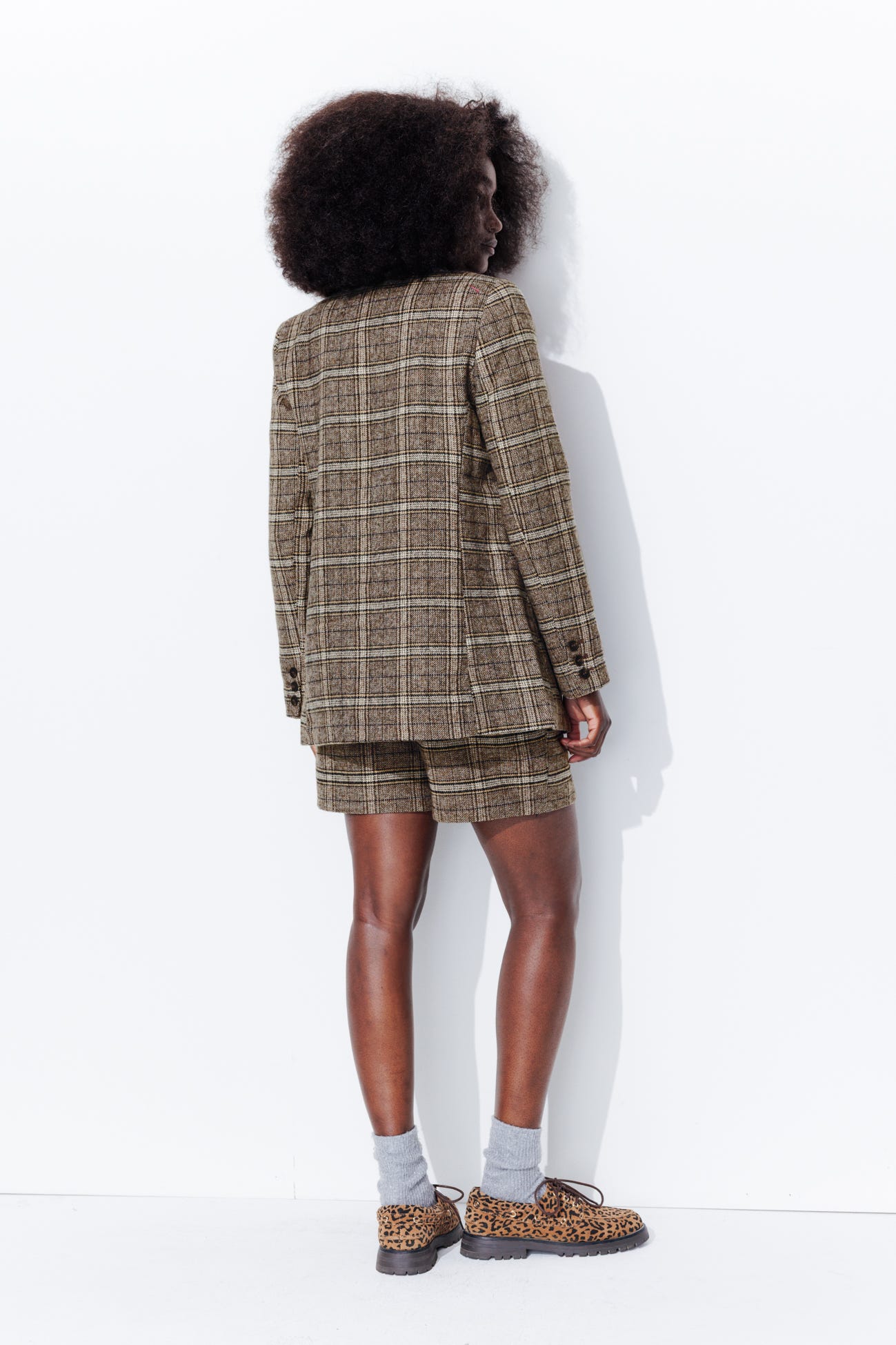 Veste de tailleur à carreaux