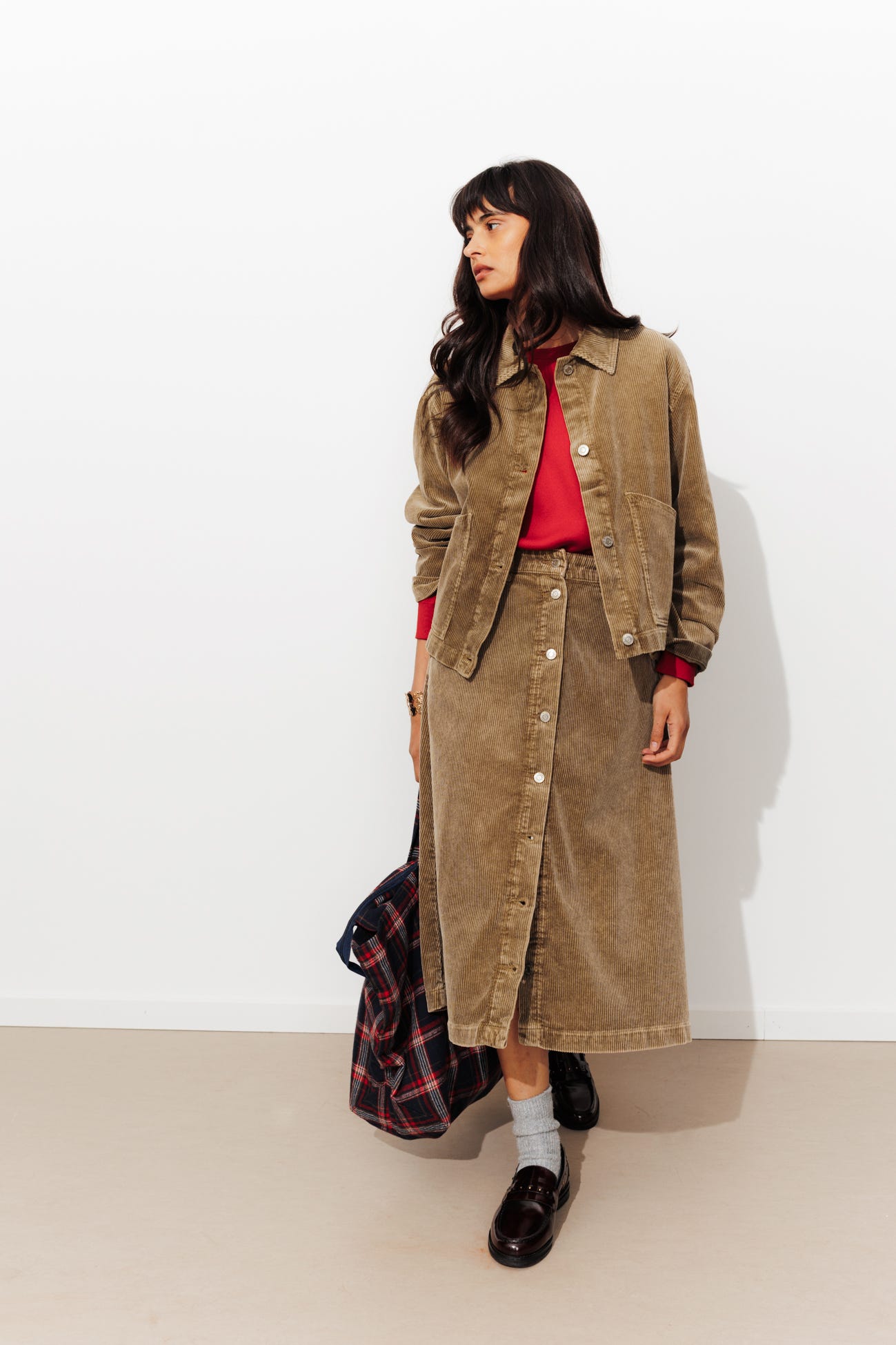 Veste courte en velours Femme
