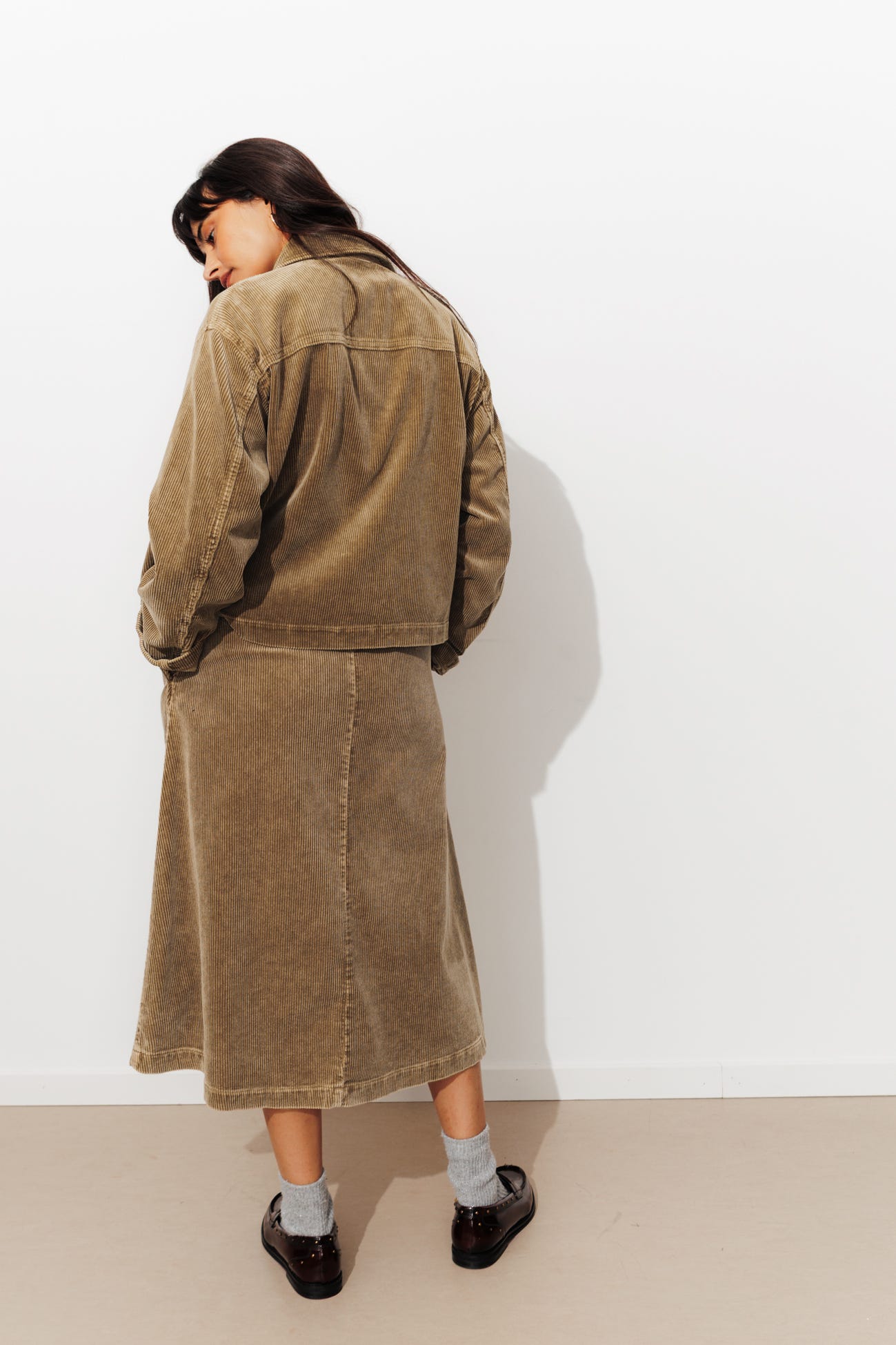 Veste courte en velours Femme