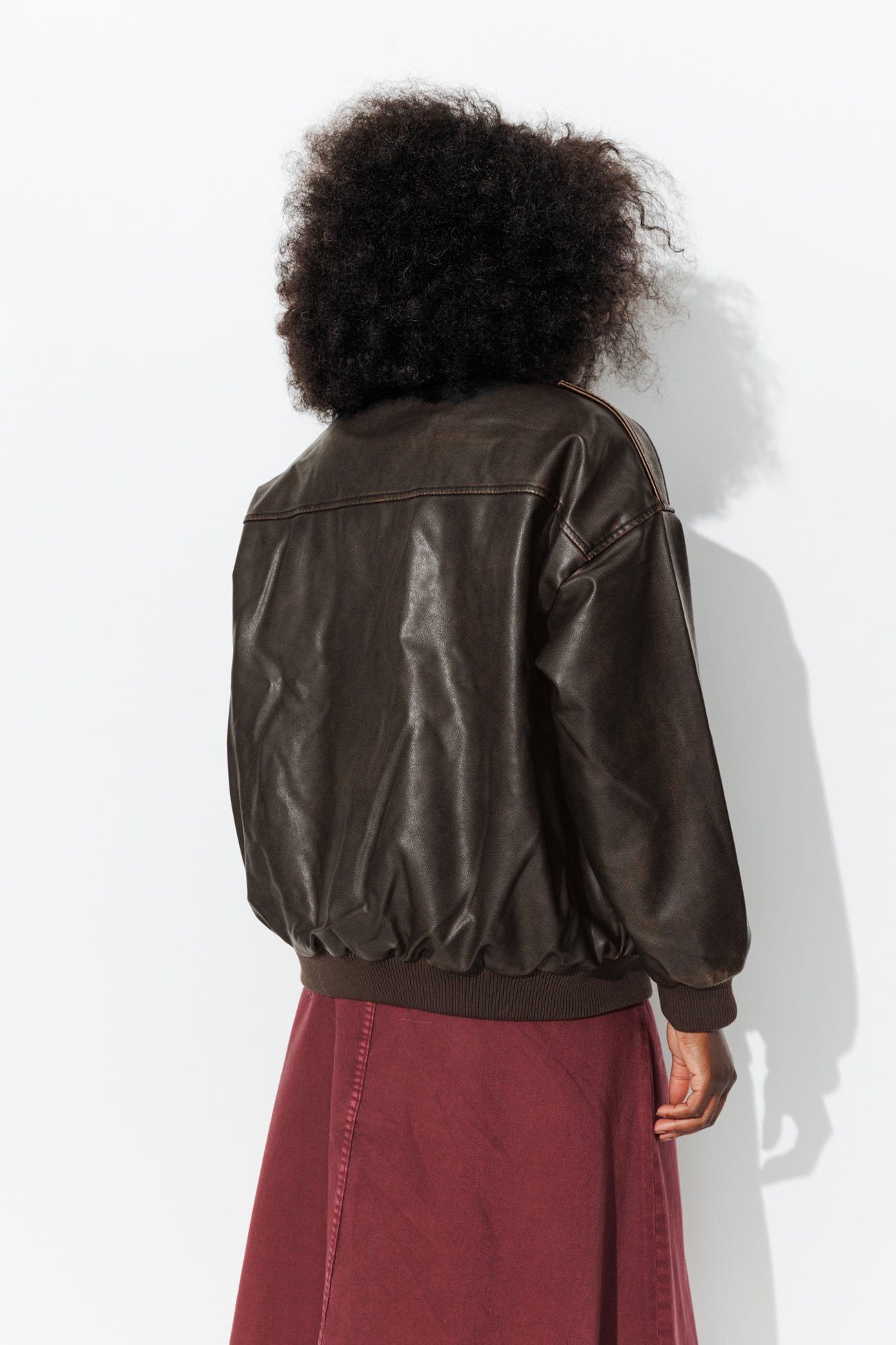 Blouson en simili fourré Femme